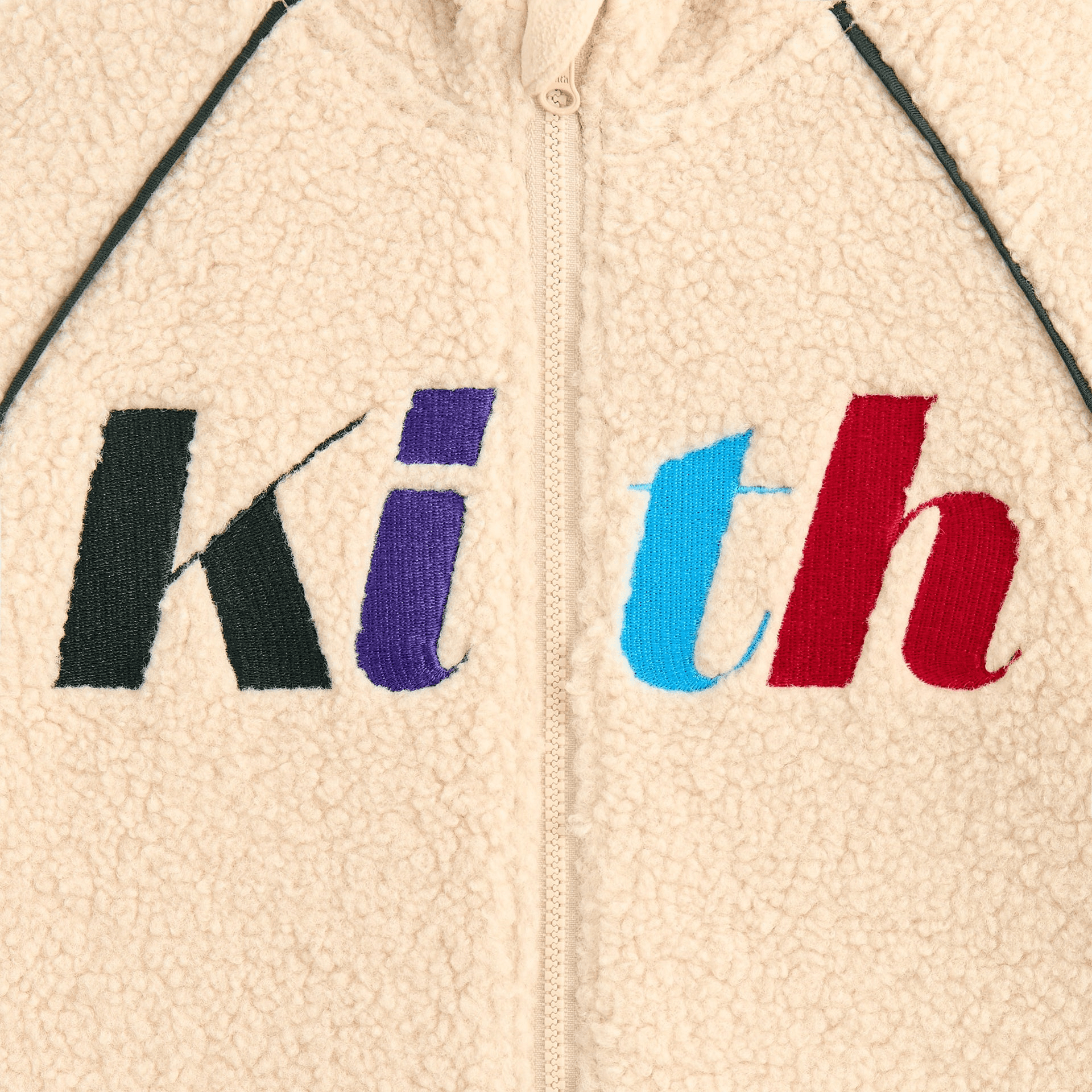 Kith Baby Logo Sherpa Coverall - Oat — Image 2