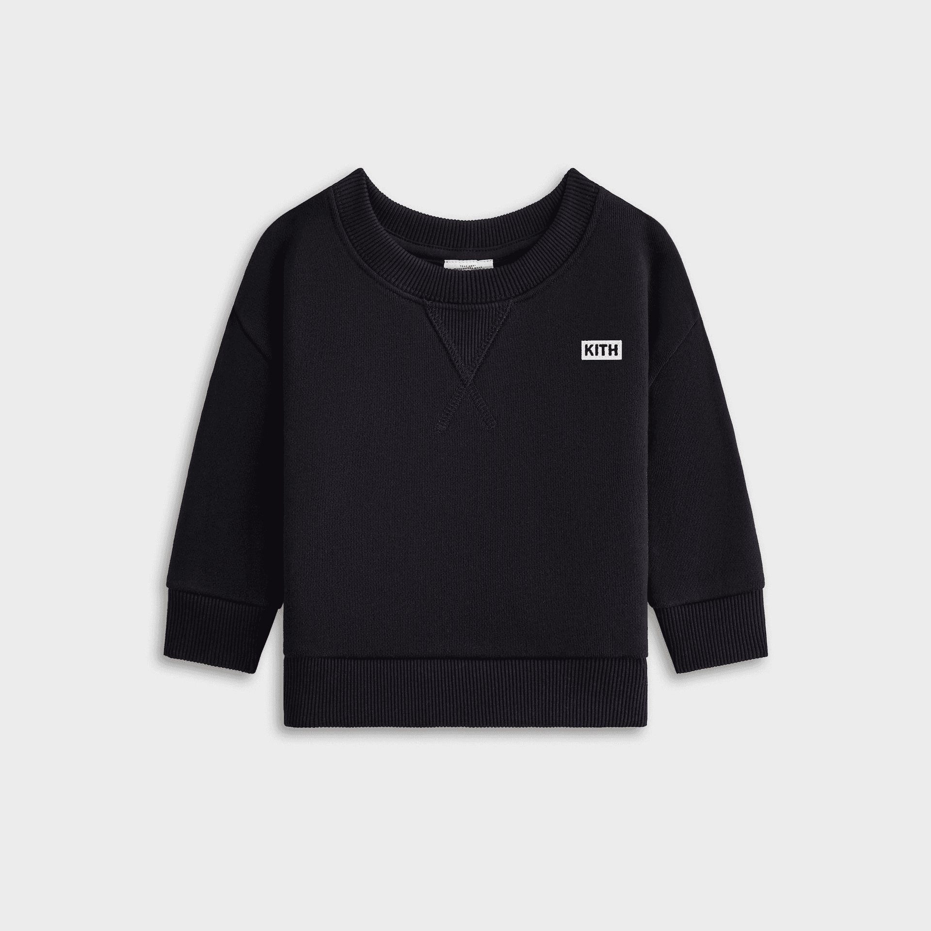 Kith Baby Long Sleeve Nelson Crewneck - Black — Image 4