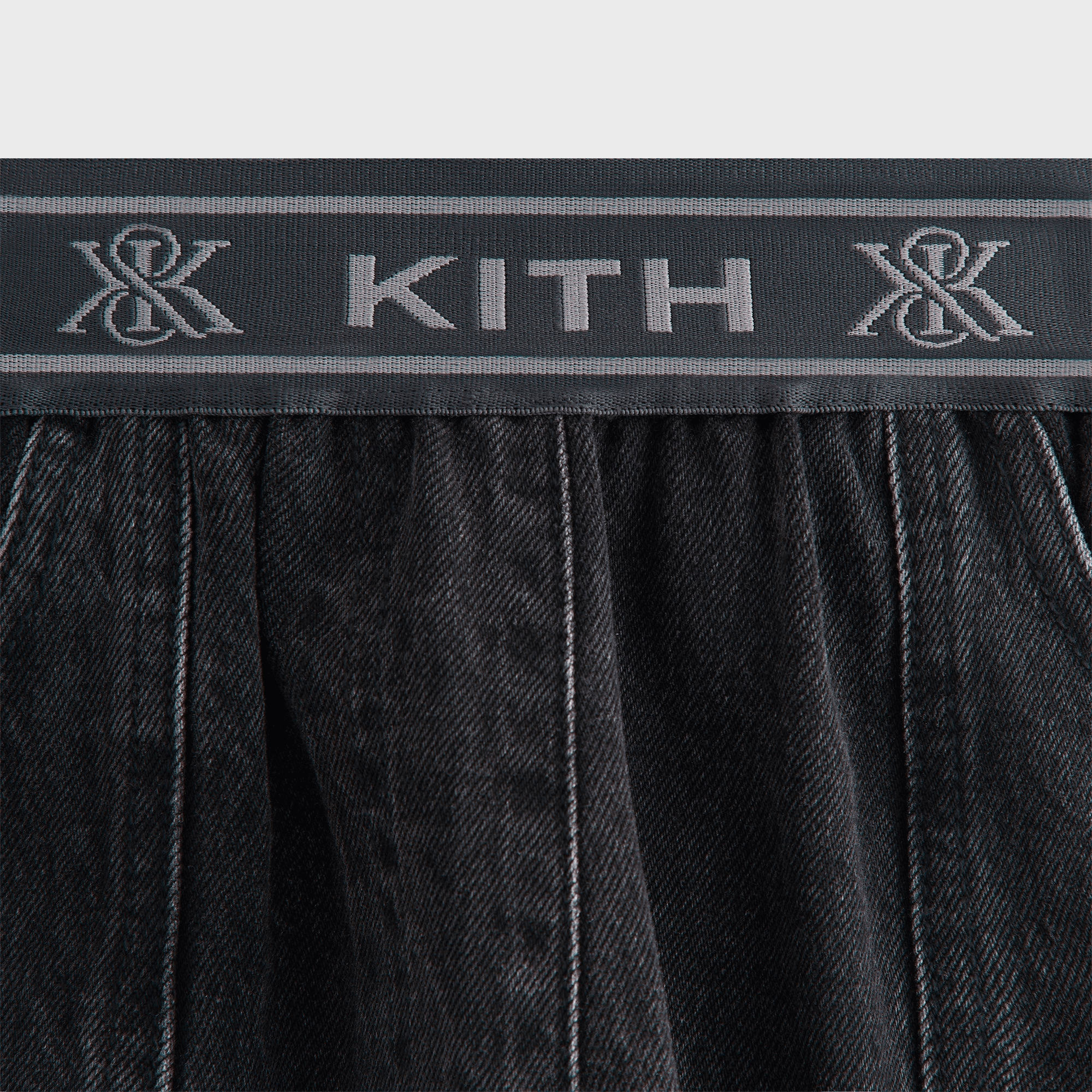 Kith Women Dana Logo Denim Pant - Xavier Wash — Image 3