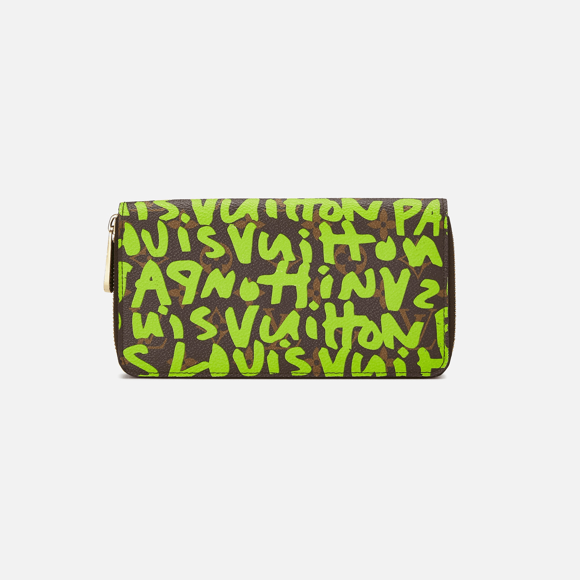 WGACA Louis Vuitton Sprouse Zippy Continental Wallet - Lime