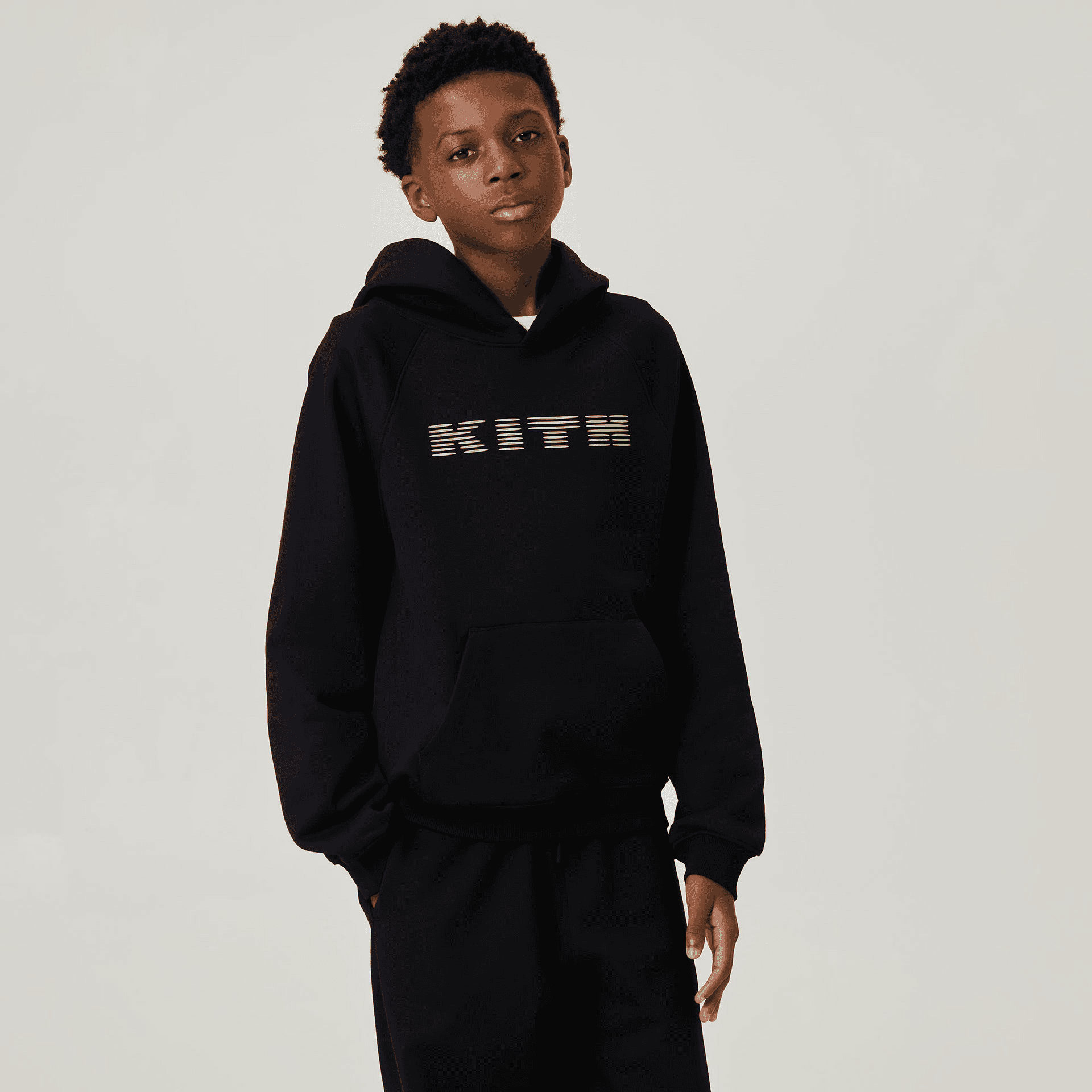 Kith Kids Novelty Logo Nelson Hoodie - Black — Image 4