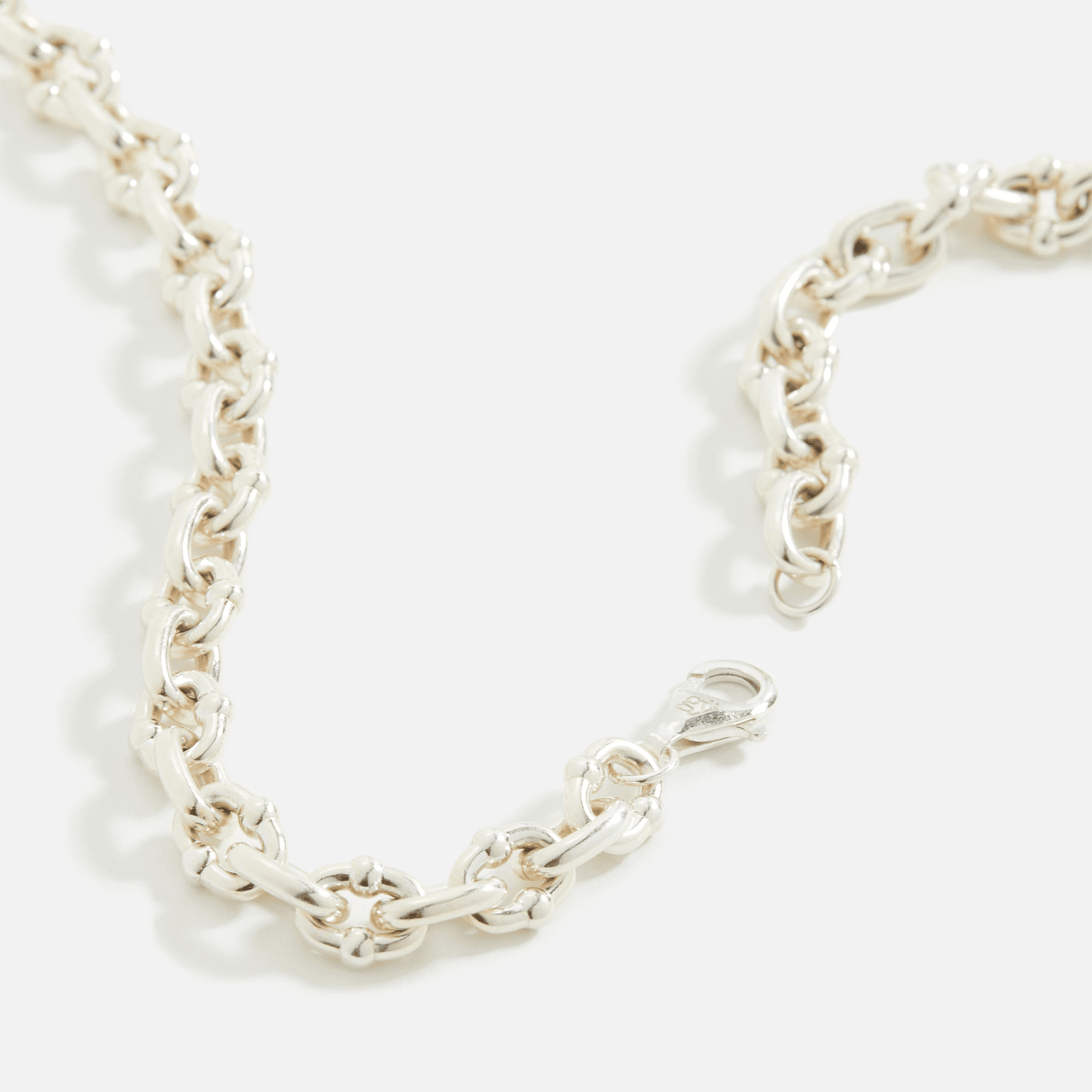 Greg Yuna Thick Umlaut Link Necklace - Silver — Image 2