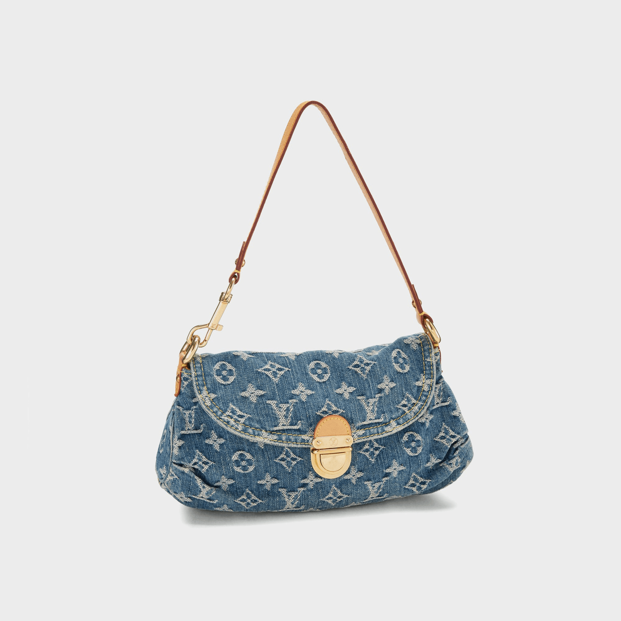 WGACA Louis Vuitton Denim Pleaty Mini - Blue — Image 5