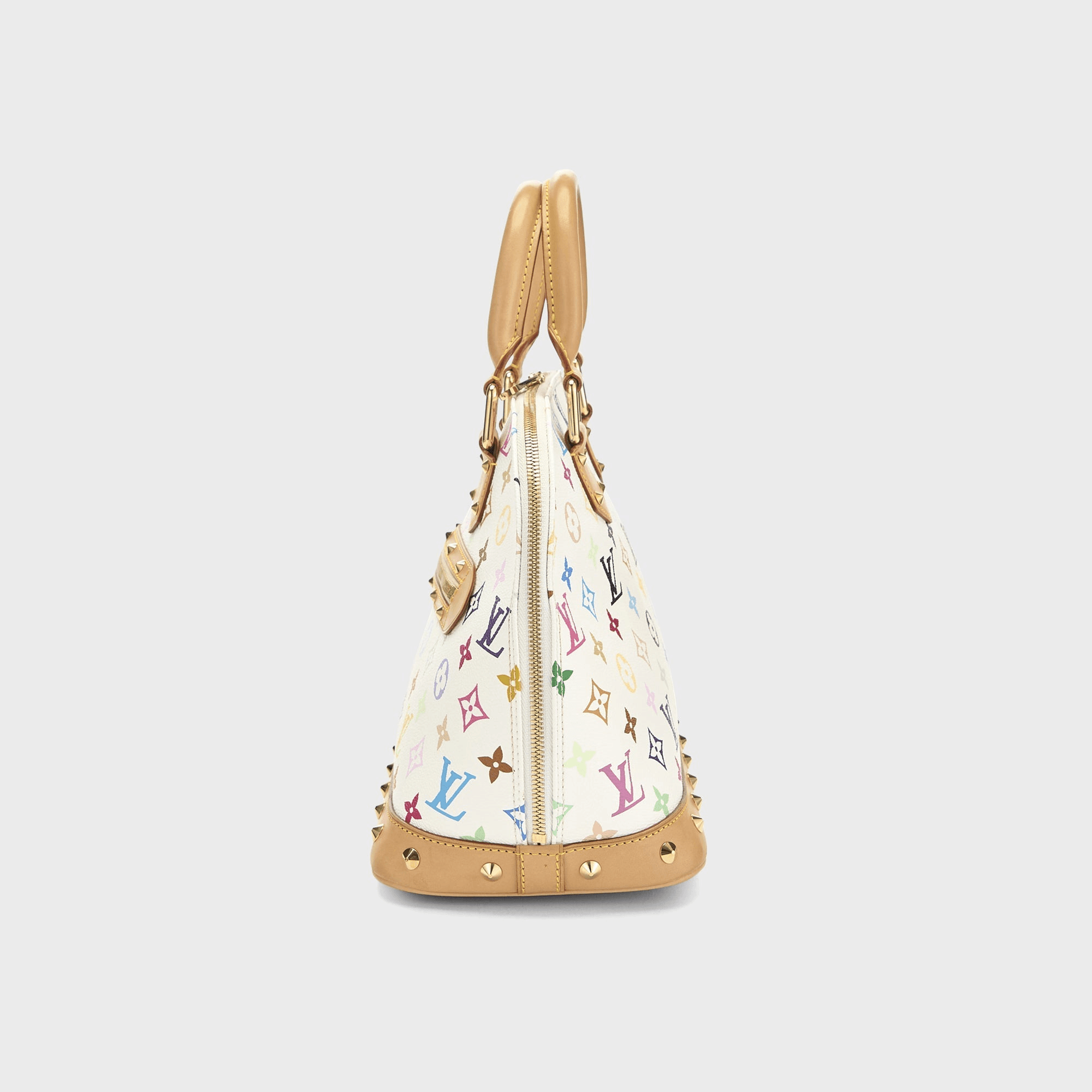 WGACA Takashi Murakami x Louis Vuitton White Monogram Multicolore Alma PM - White — Image 3