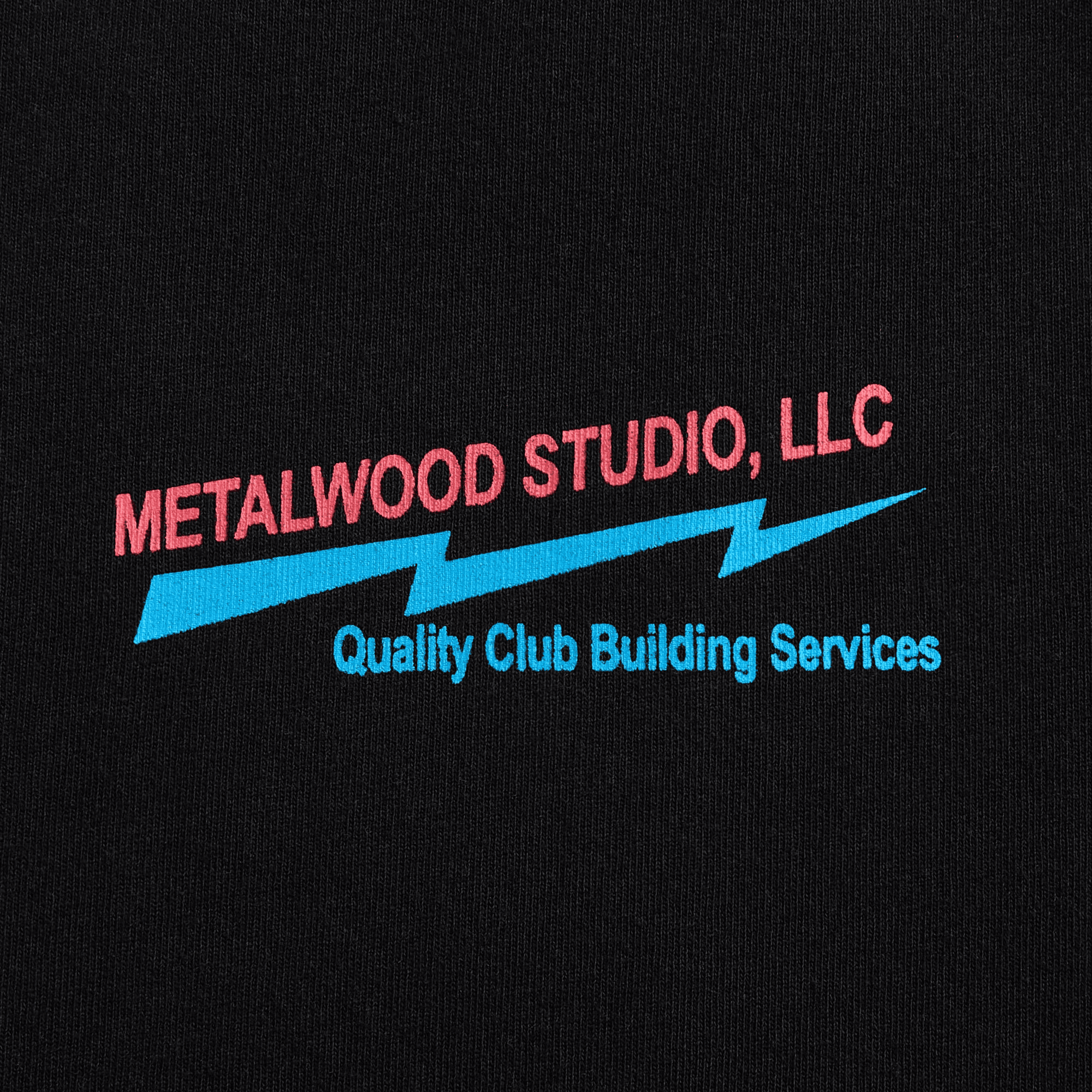 Metalwood Club Building Tee - Black — Image 2