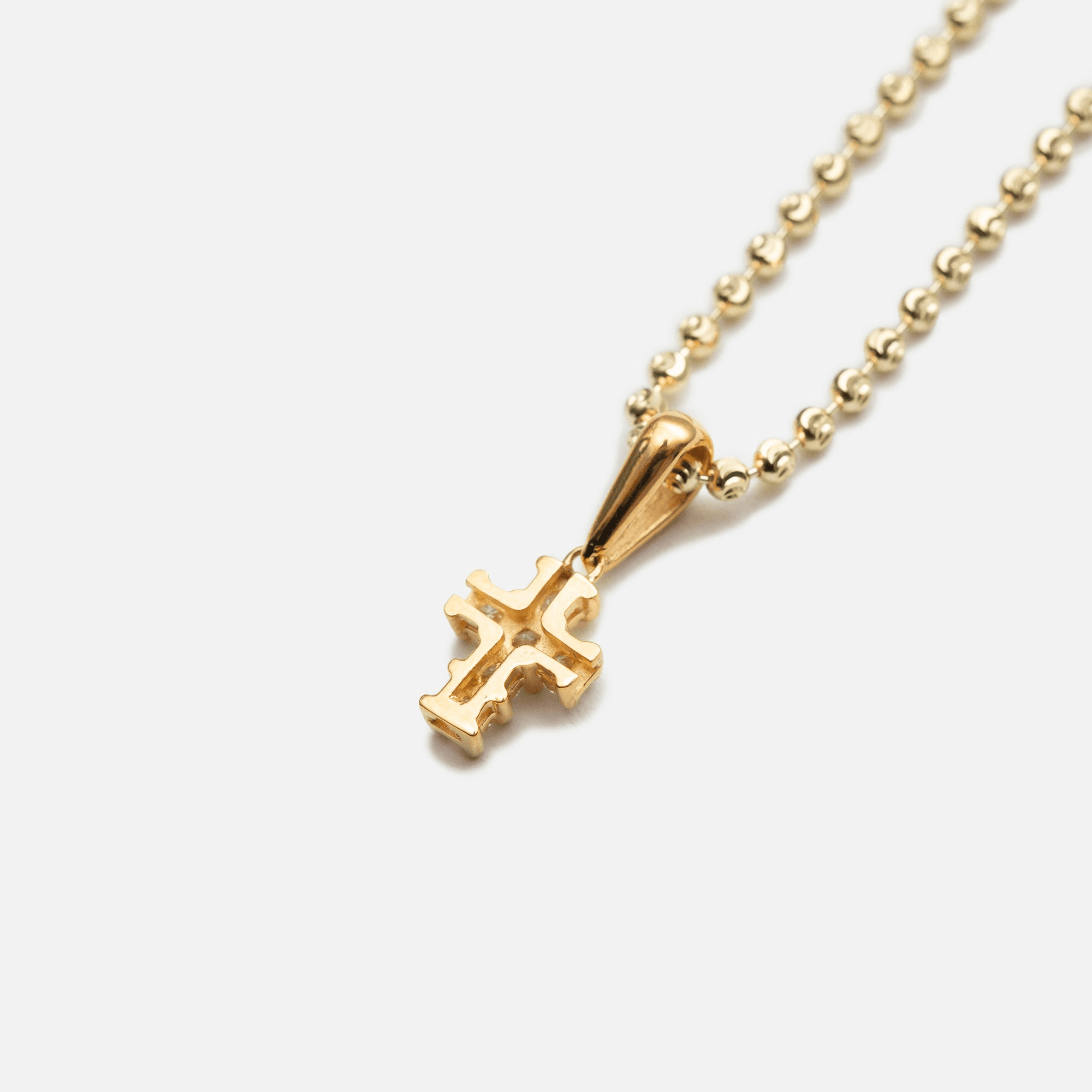 Greg Yuna Baby Box Cross Pendant Necklace - Yellow Gold — Image 2