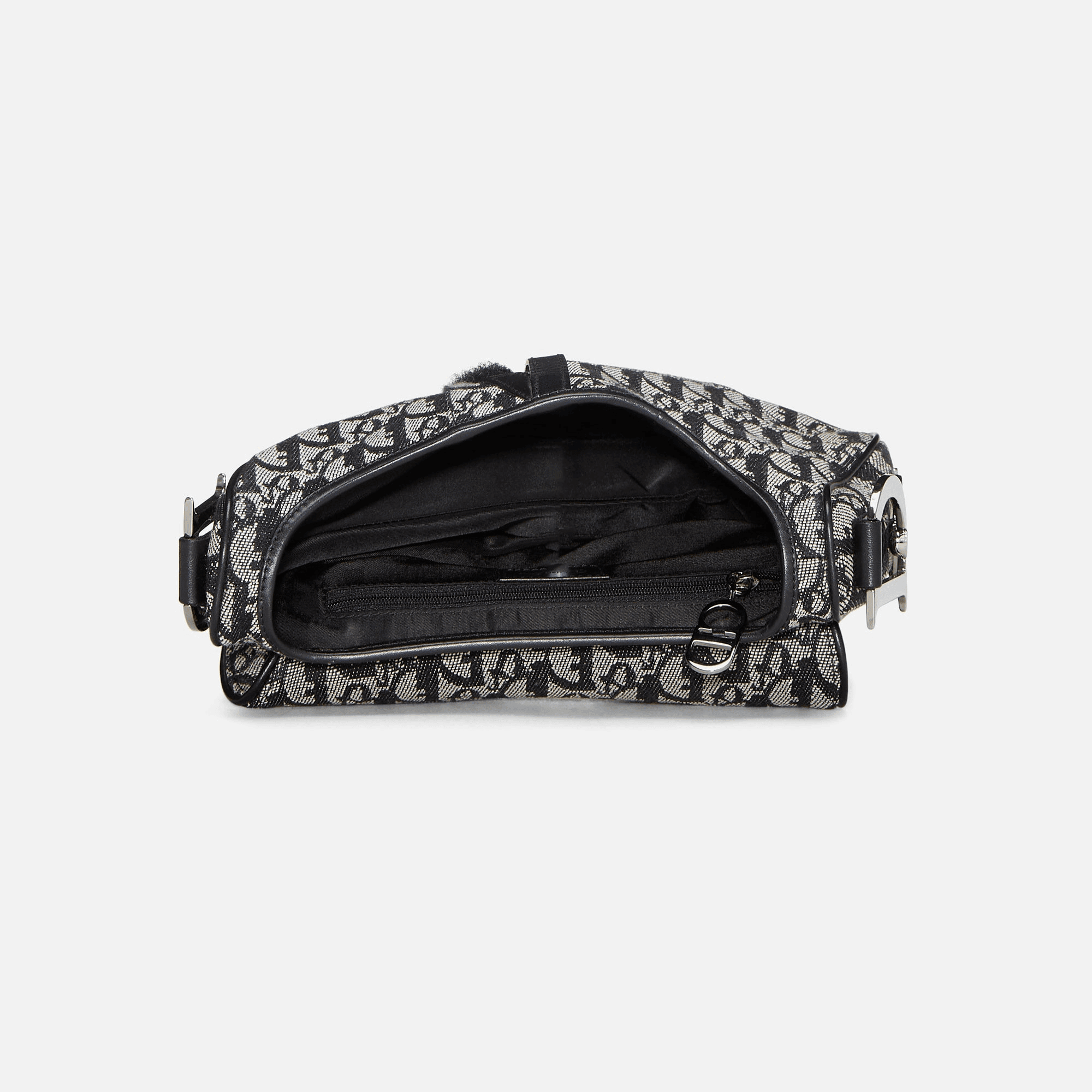 WGACA Christian Dior Black Trotter Saddle Bag - Black — Image 4