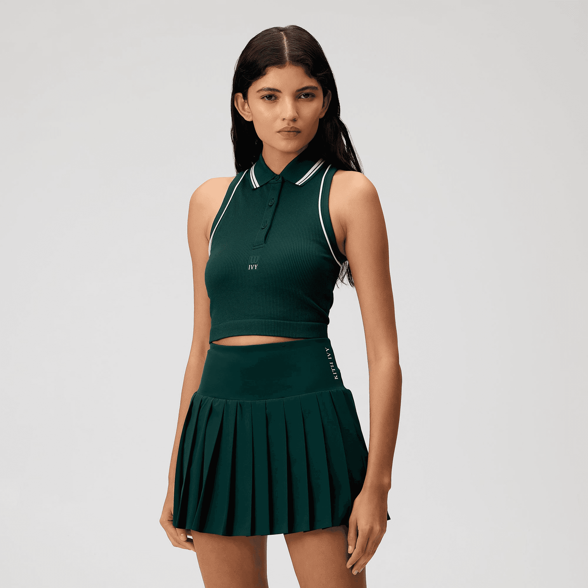 Kith Ivy for Wilson Women's Topspin Seamless Polo - Ivy Green — Image 4