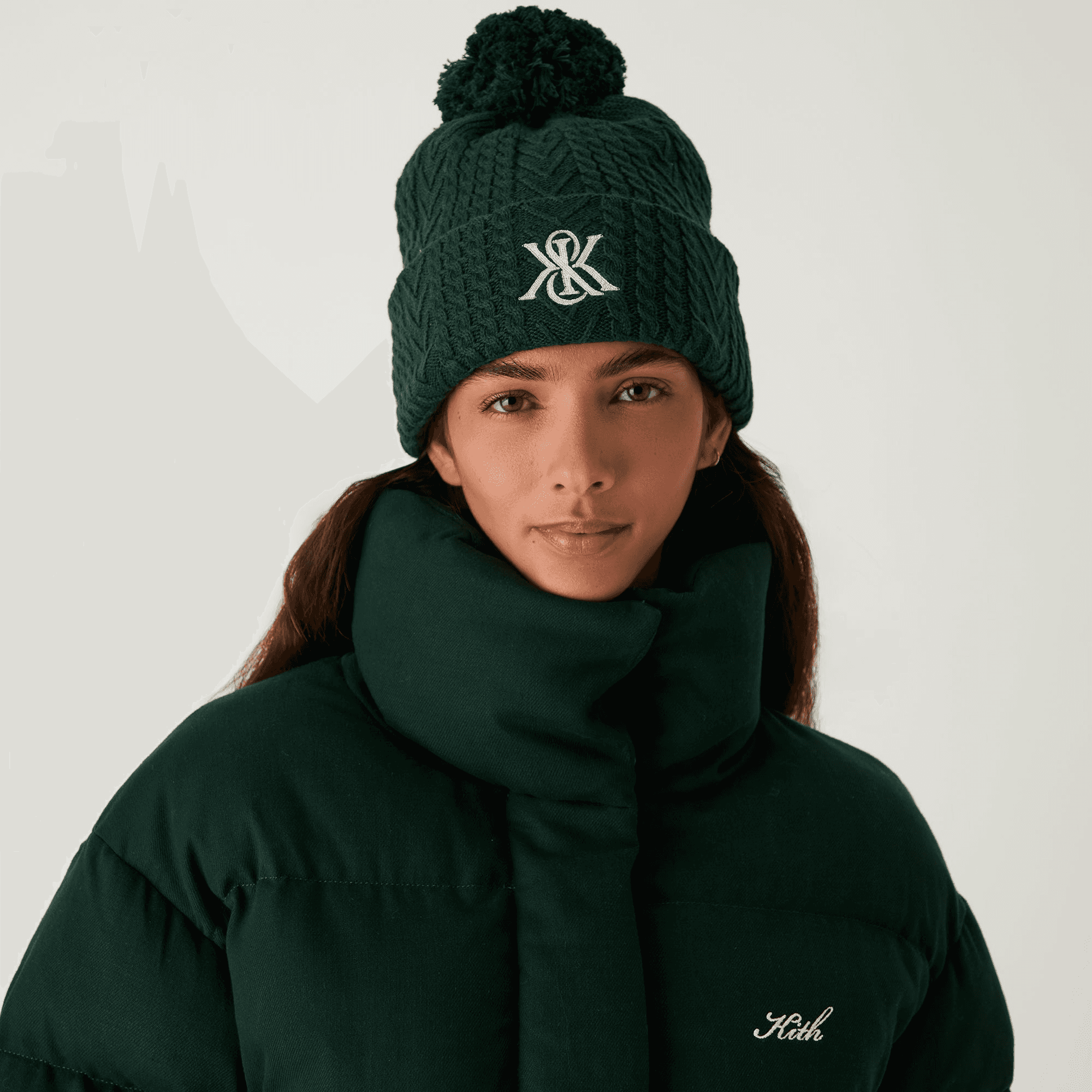 Kith Women Pom Pom Beanie - Stadium — Image 3