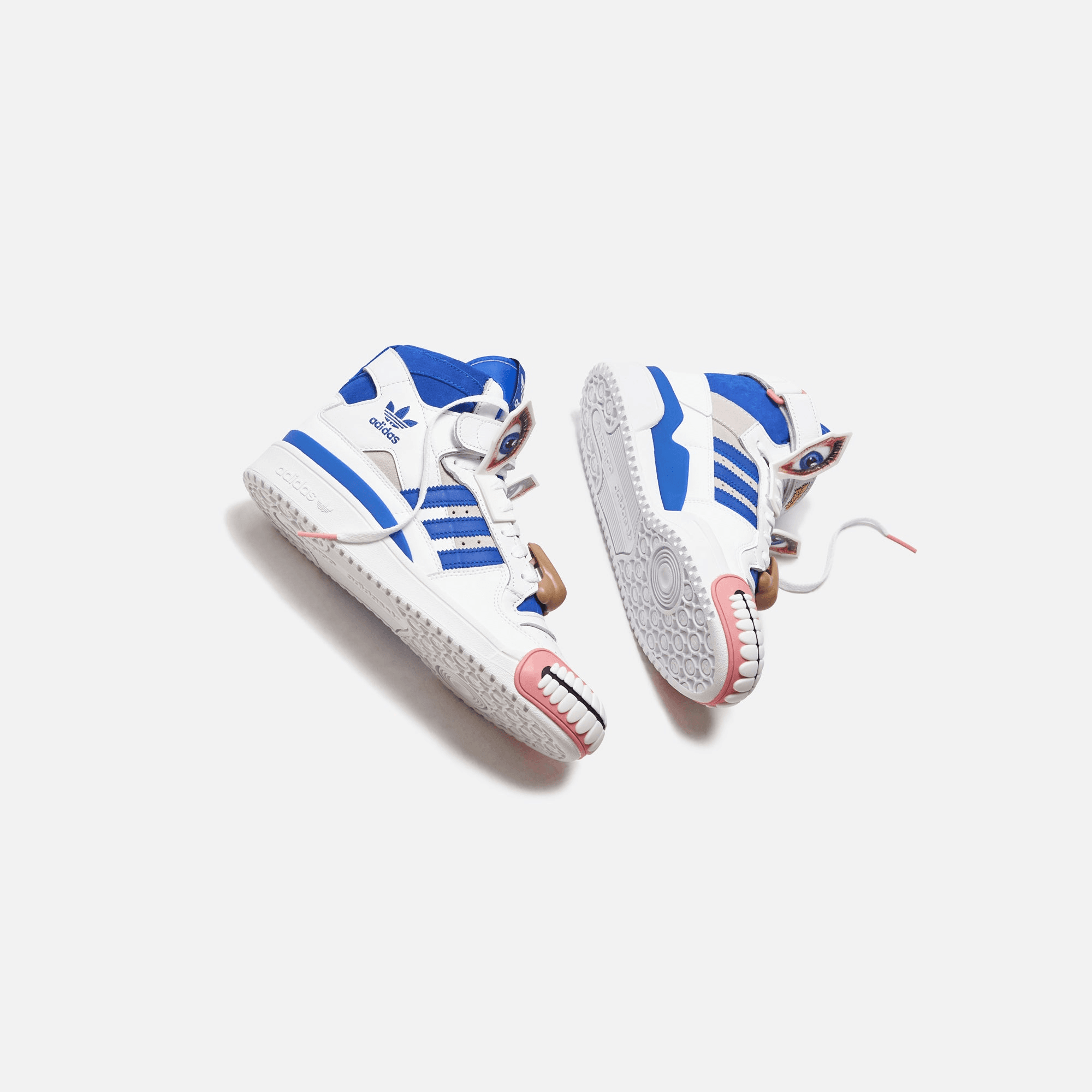 adidas Consortium x Kerwin Frost Forum Hi Humanchives - White / Bold Blue / Yellow — Image 6