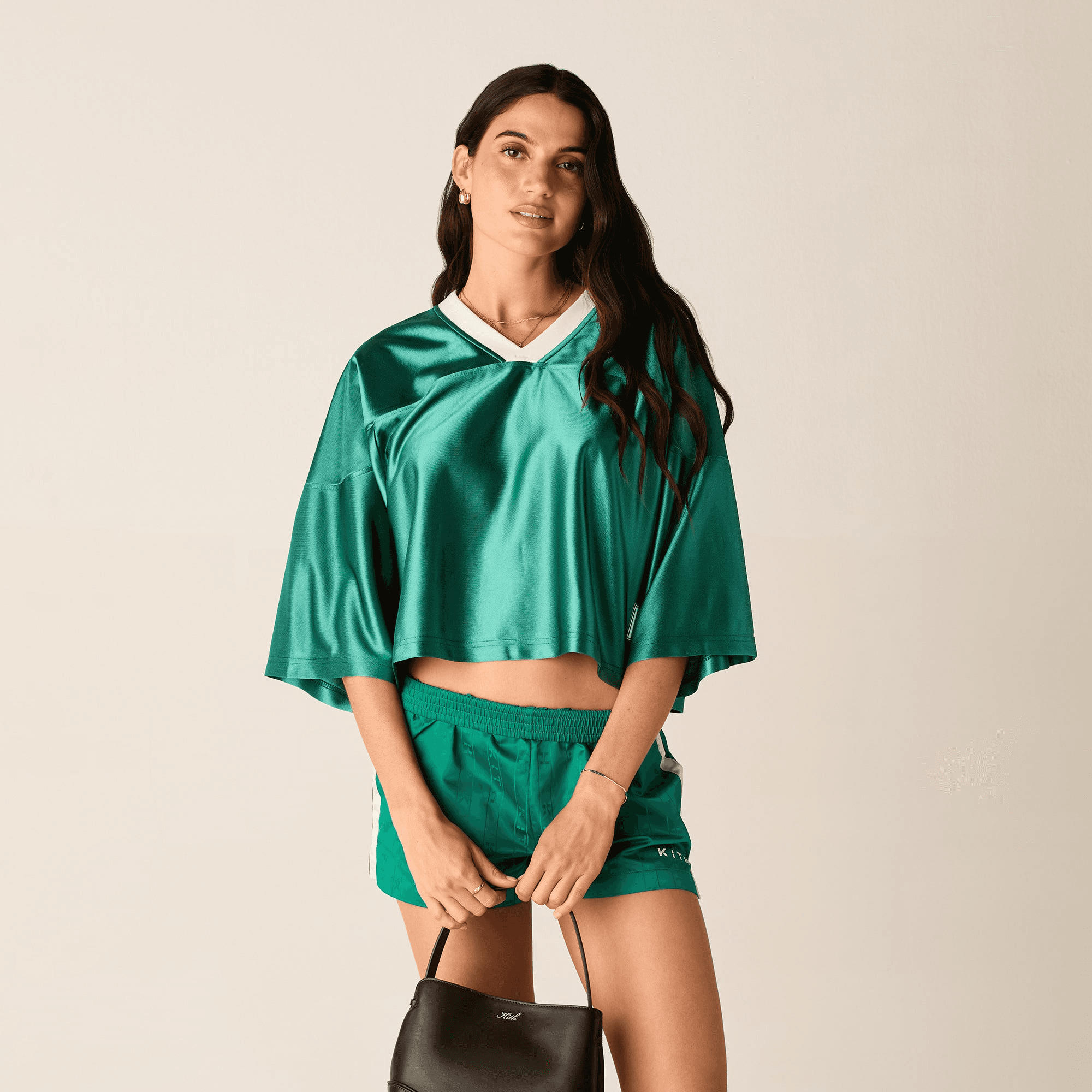 Kith Women Koda Cropped Football Jersey - Newt — Image 4