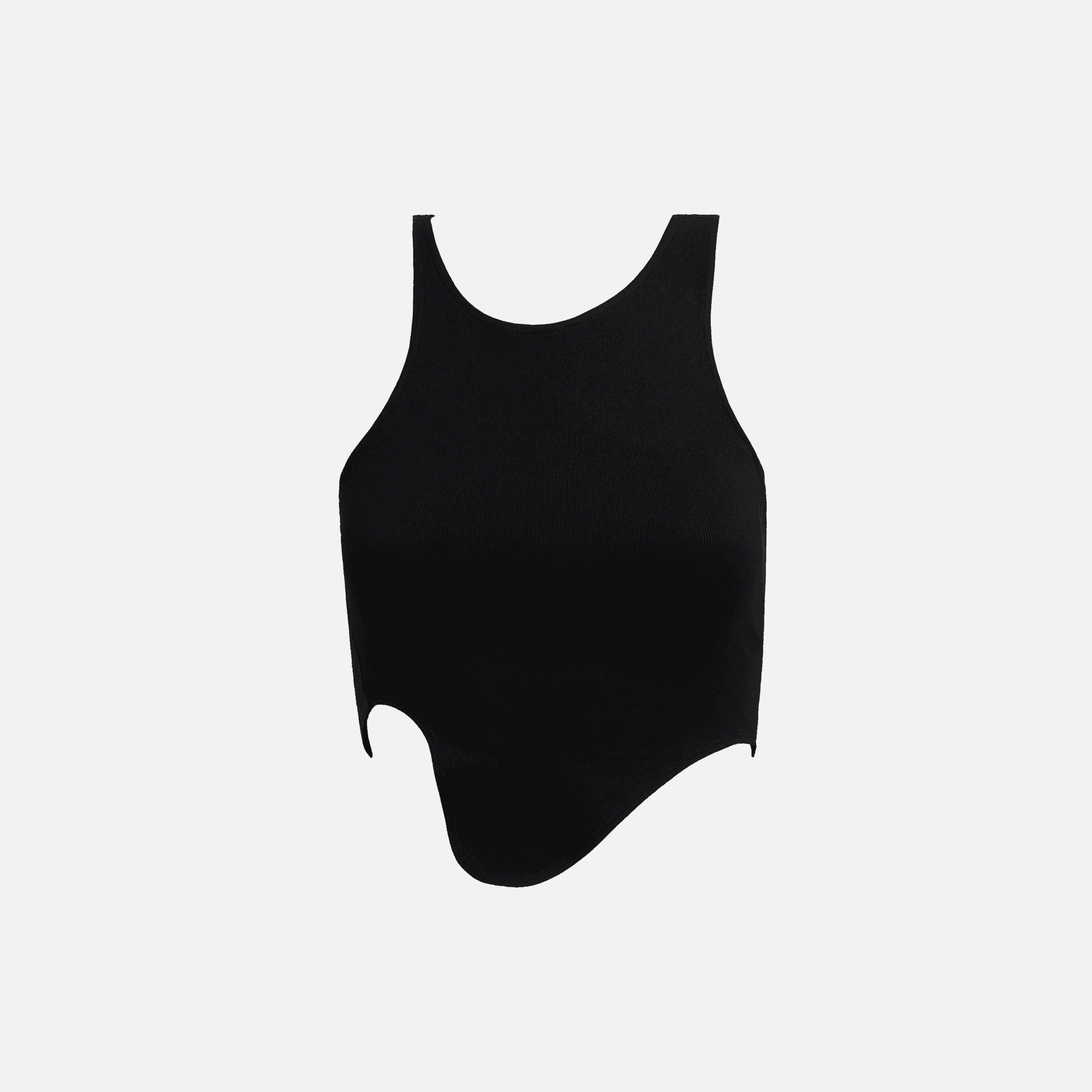 Local European Bodycon Tank - Black - Image 1