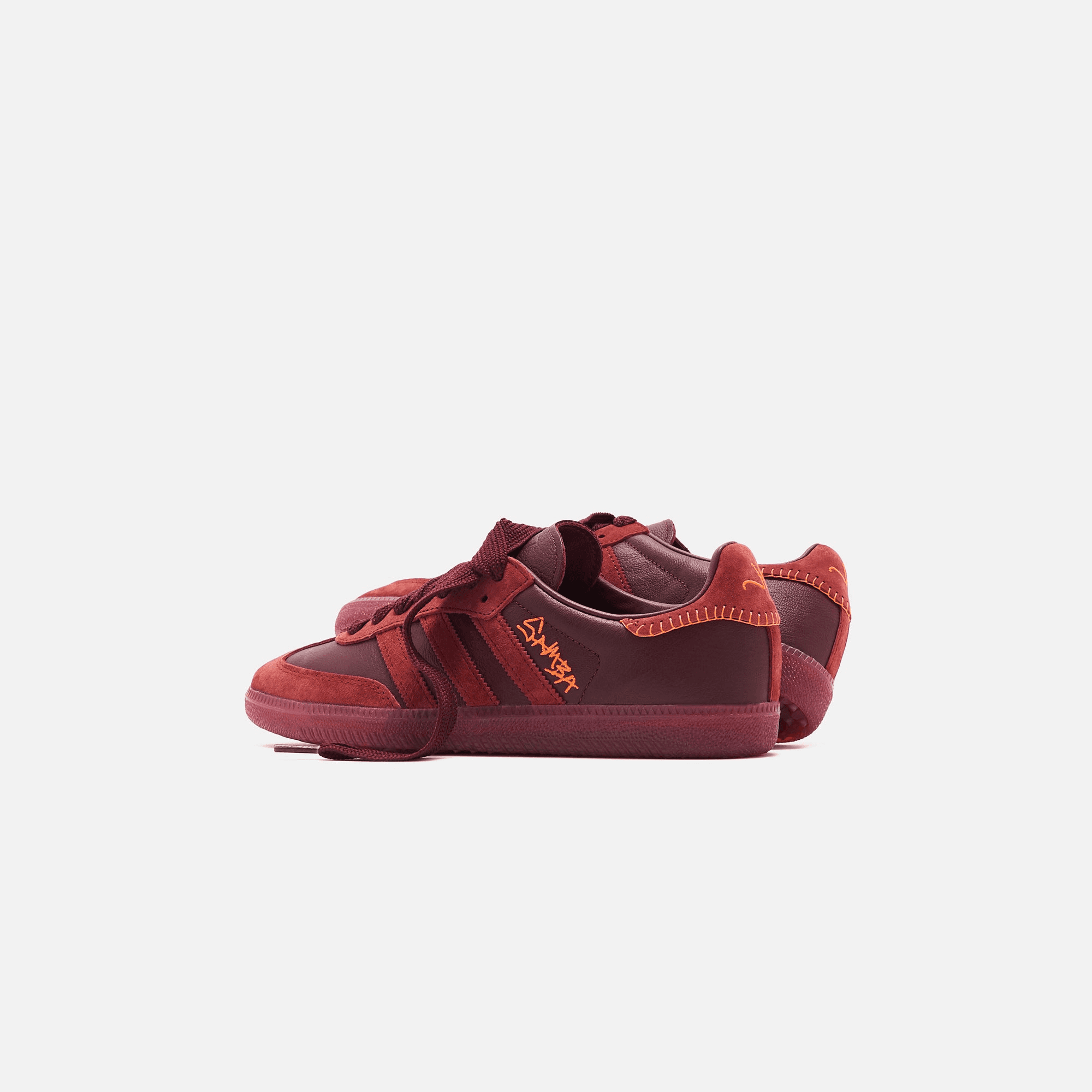 adidas Consortium x Jonah Hill Samba - Maroon / Noble Maroon / Ecru Tint — Image 3