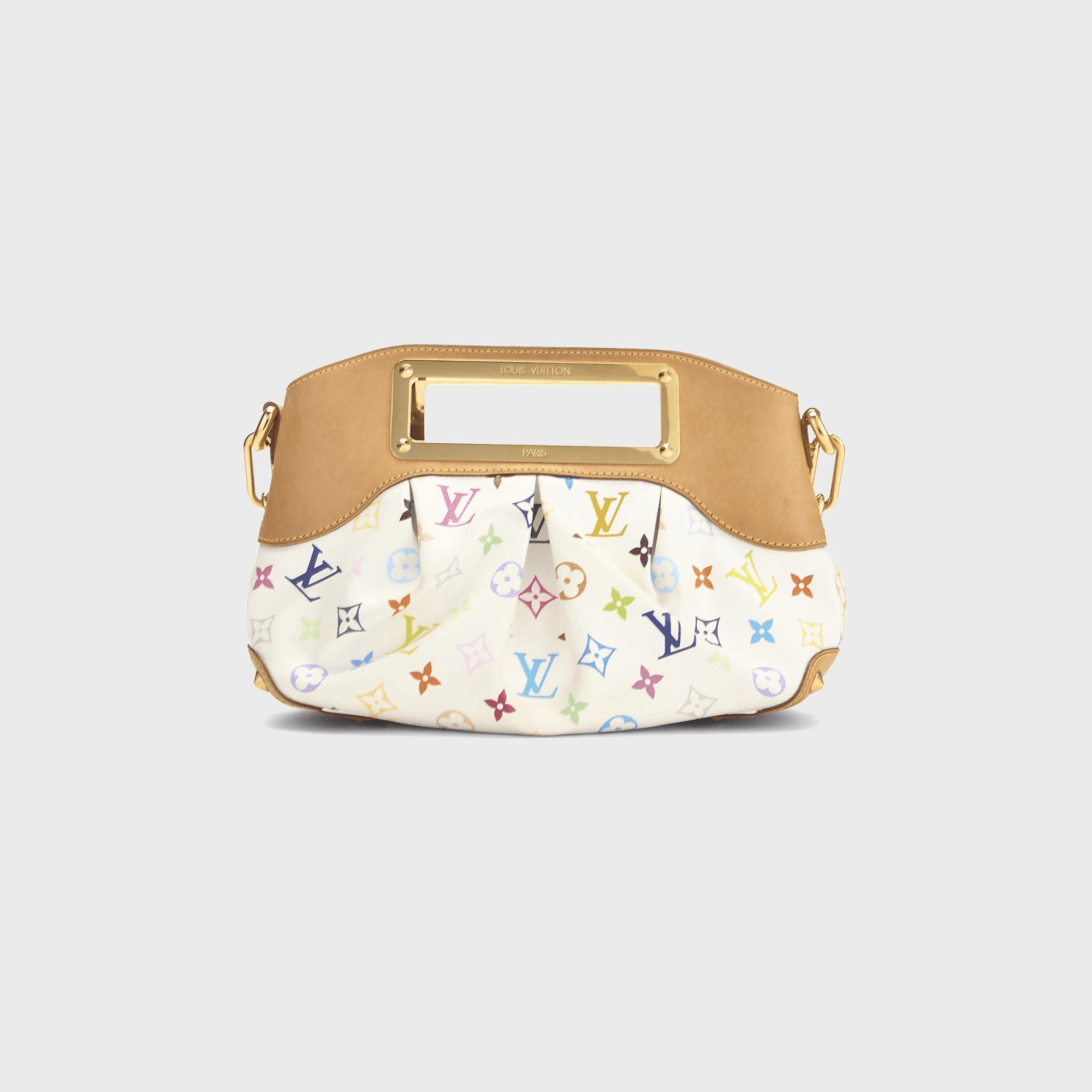 WGACA Louis Vuitton x Takashi Murakami White Monogram Multicolore Judy PM - White / Multi