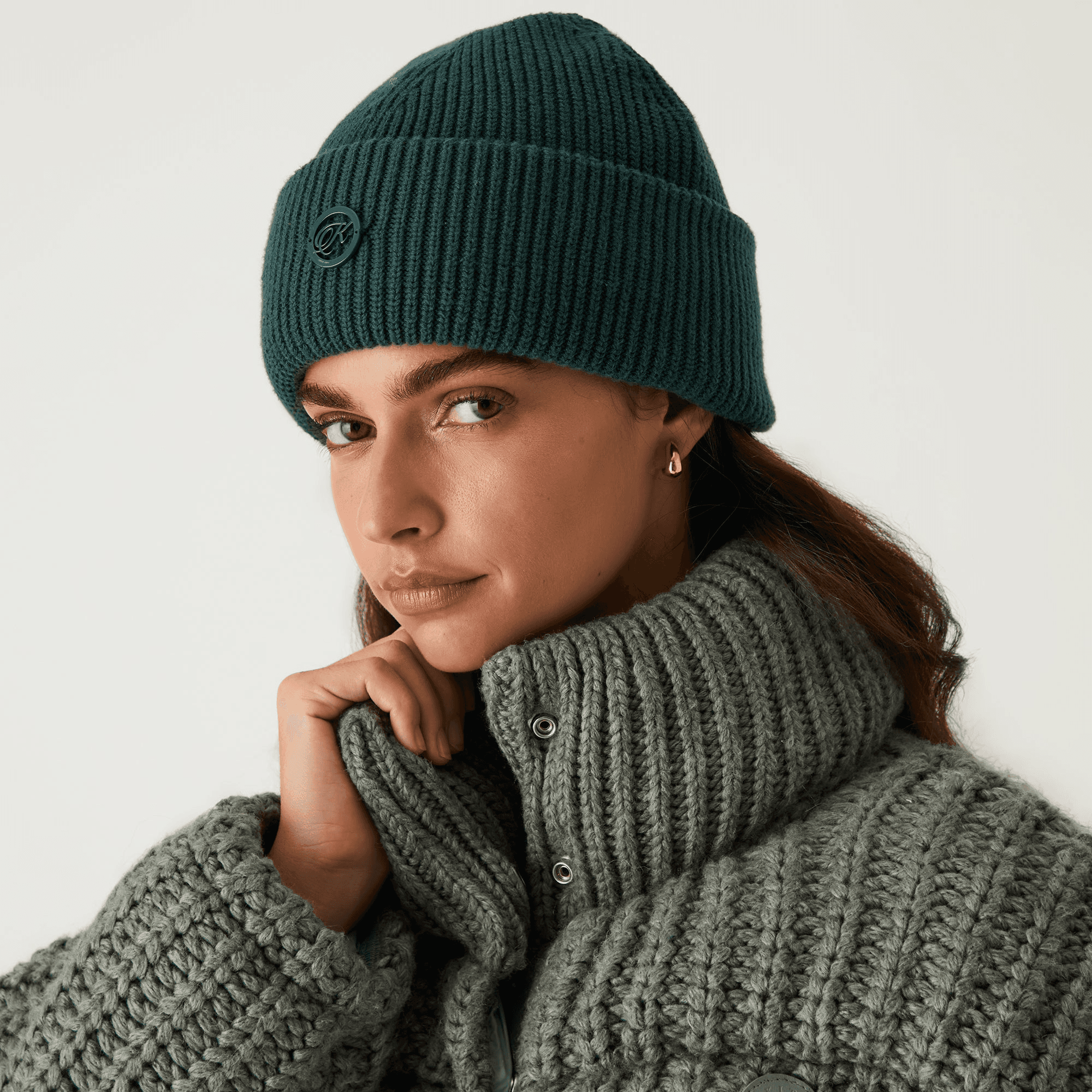 Kith Women Handtacked Enamel Charm Mia Beanie - Chronicle — Image 3