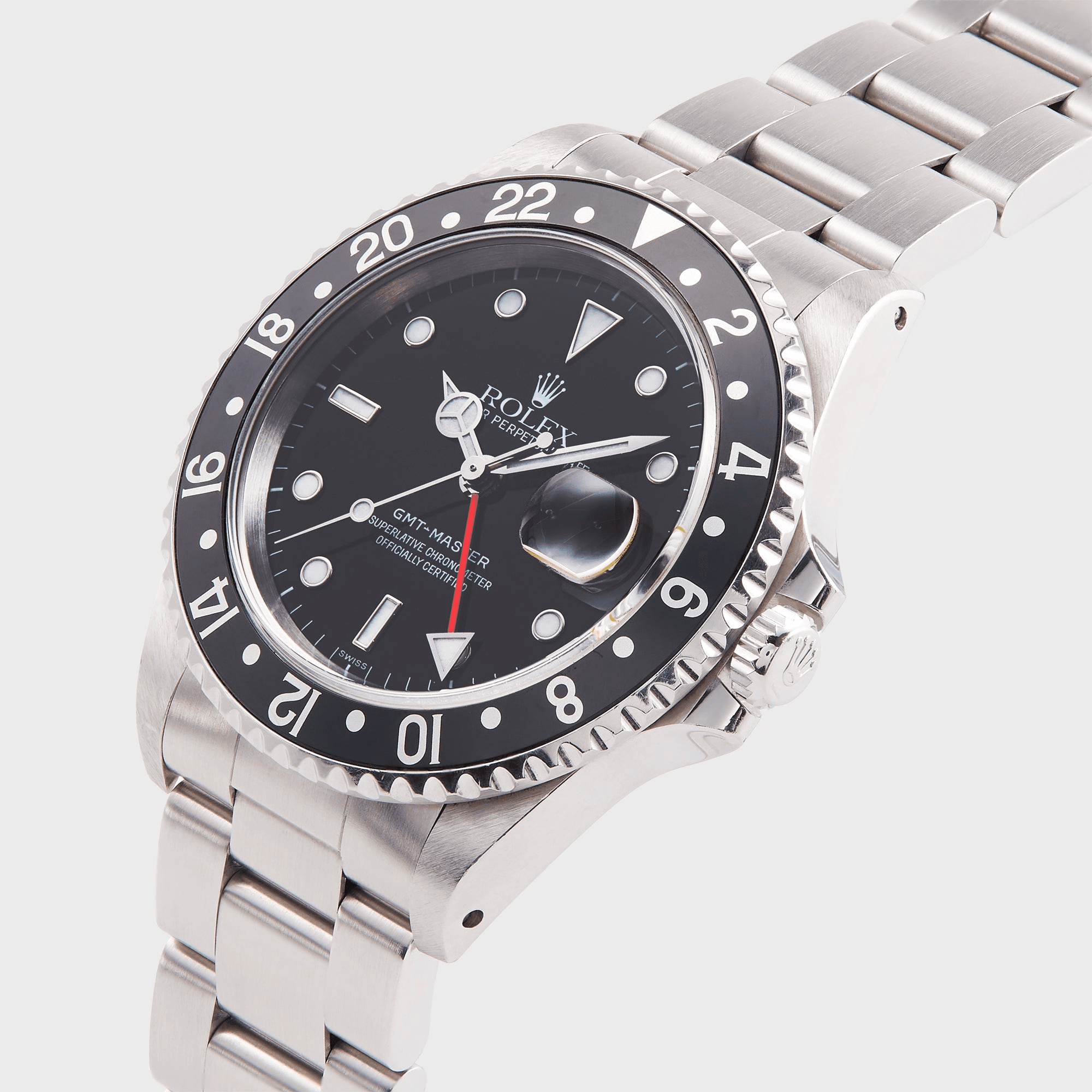 Wind Vintage Rolex GMT-Master Reference 16700 with Black Insert - Black / Silver — Image 3