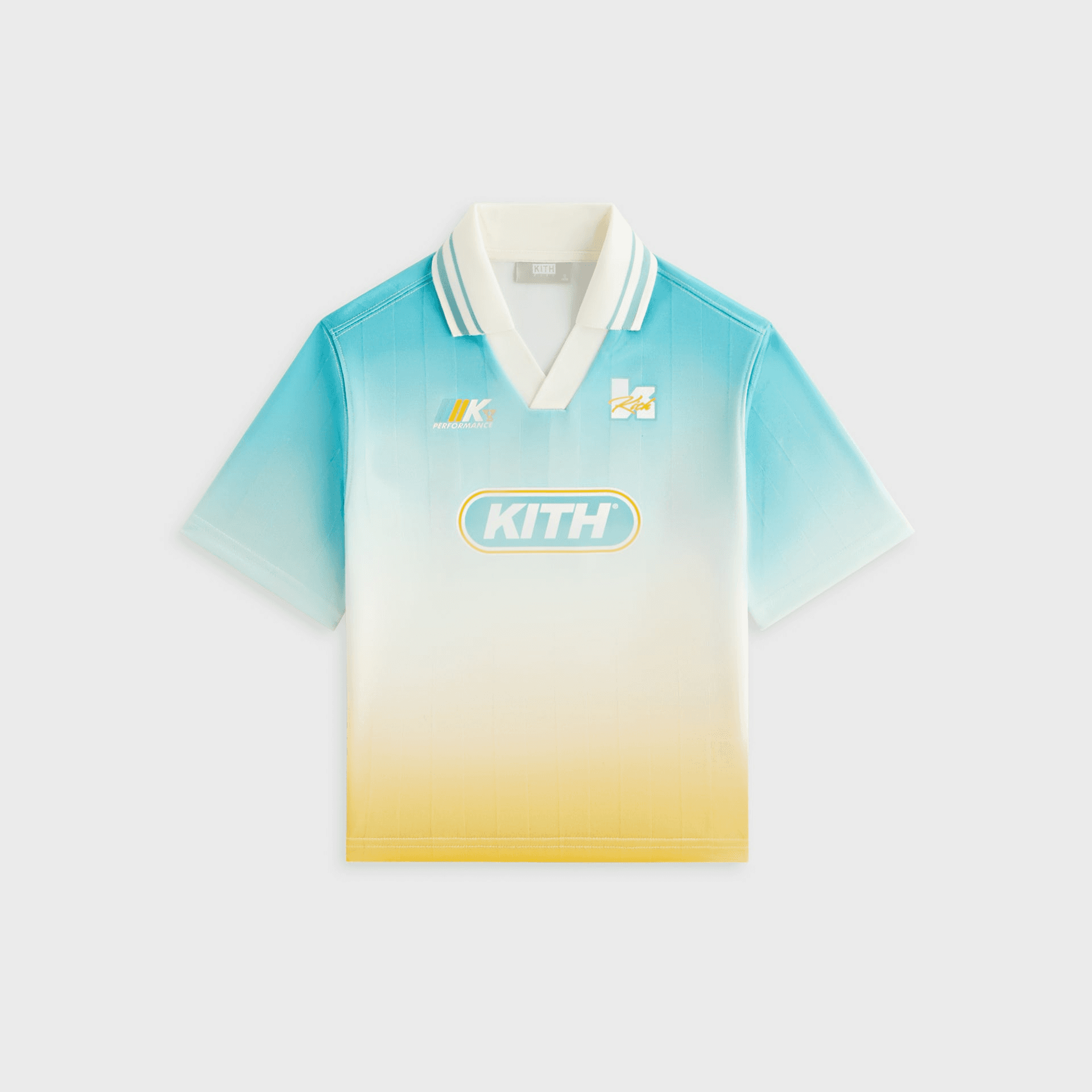Kith Kids Gradient Soccer Polo - Dusty Aqua — Image 8