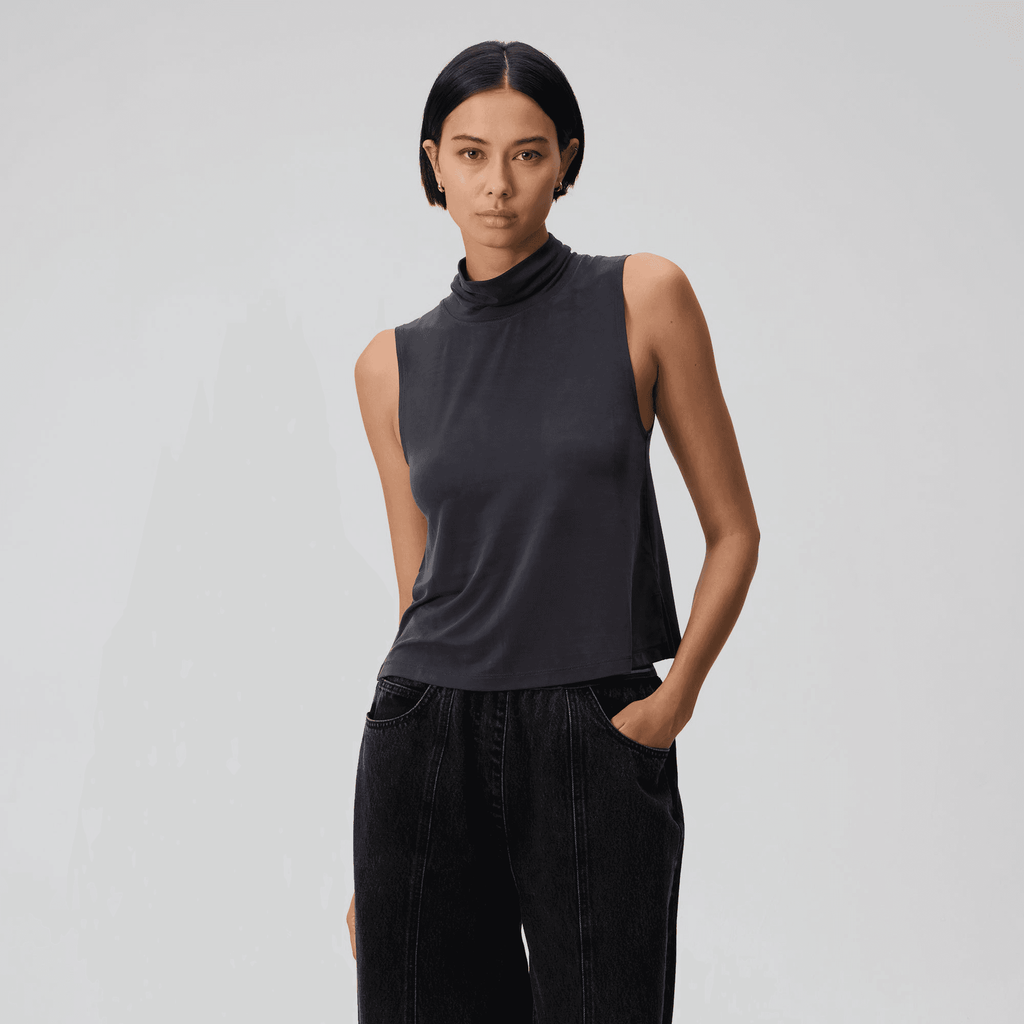 Kith Women Victoria Shell Tank Top - Black — Image 4