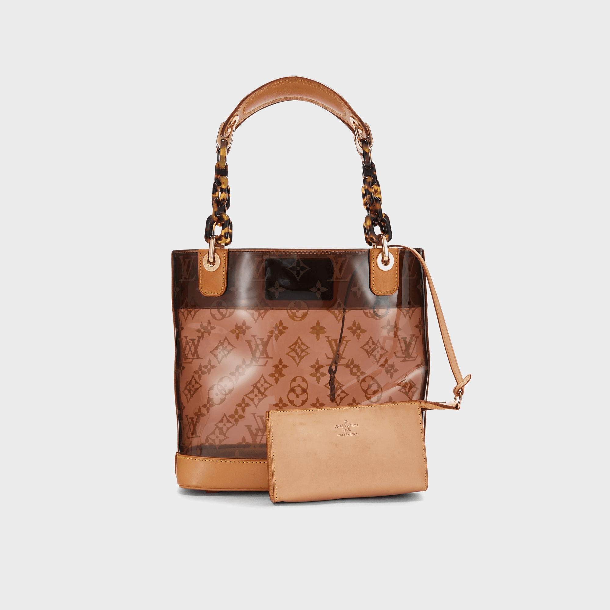 WGACA Louis Vuitton Vinyl Cabas Ambre PM - Brown — Image 3