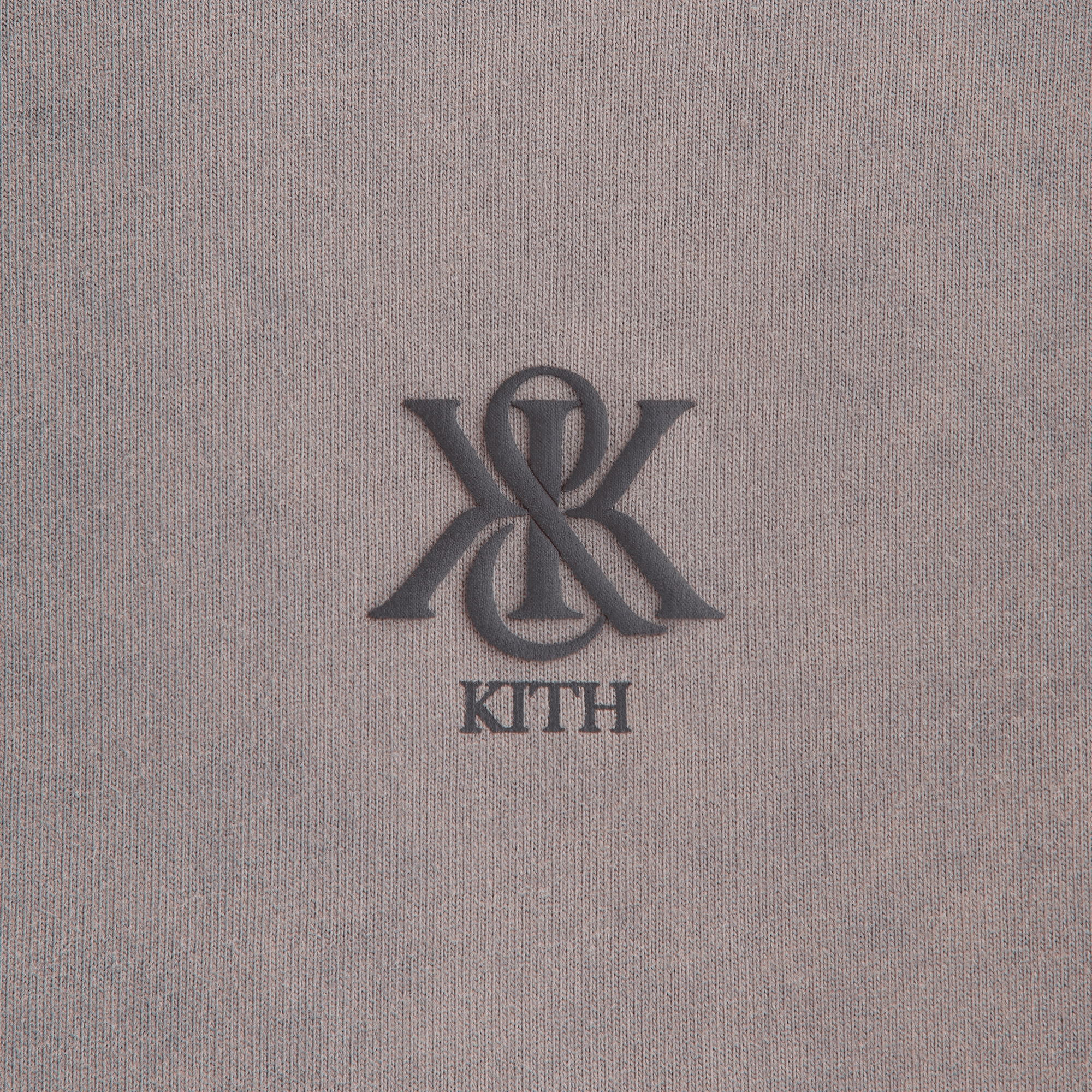 Kith Women Mockneck Vintage Sueded Tee - Thunder — Image 2