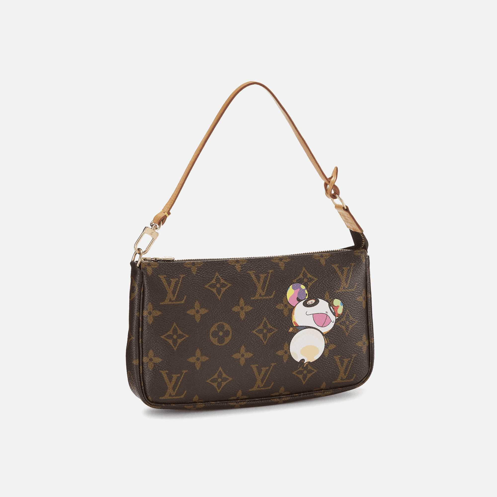 WGACA Louis Vuitton Murakami Panda Pochette - Brown — Image 3