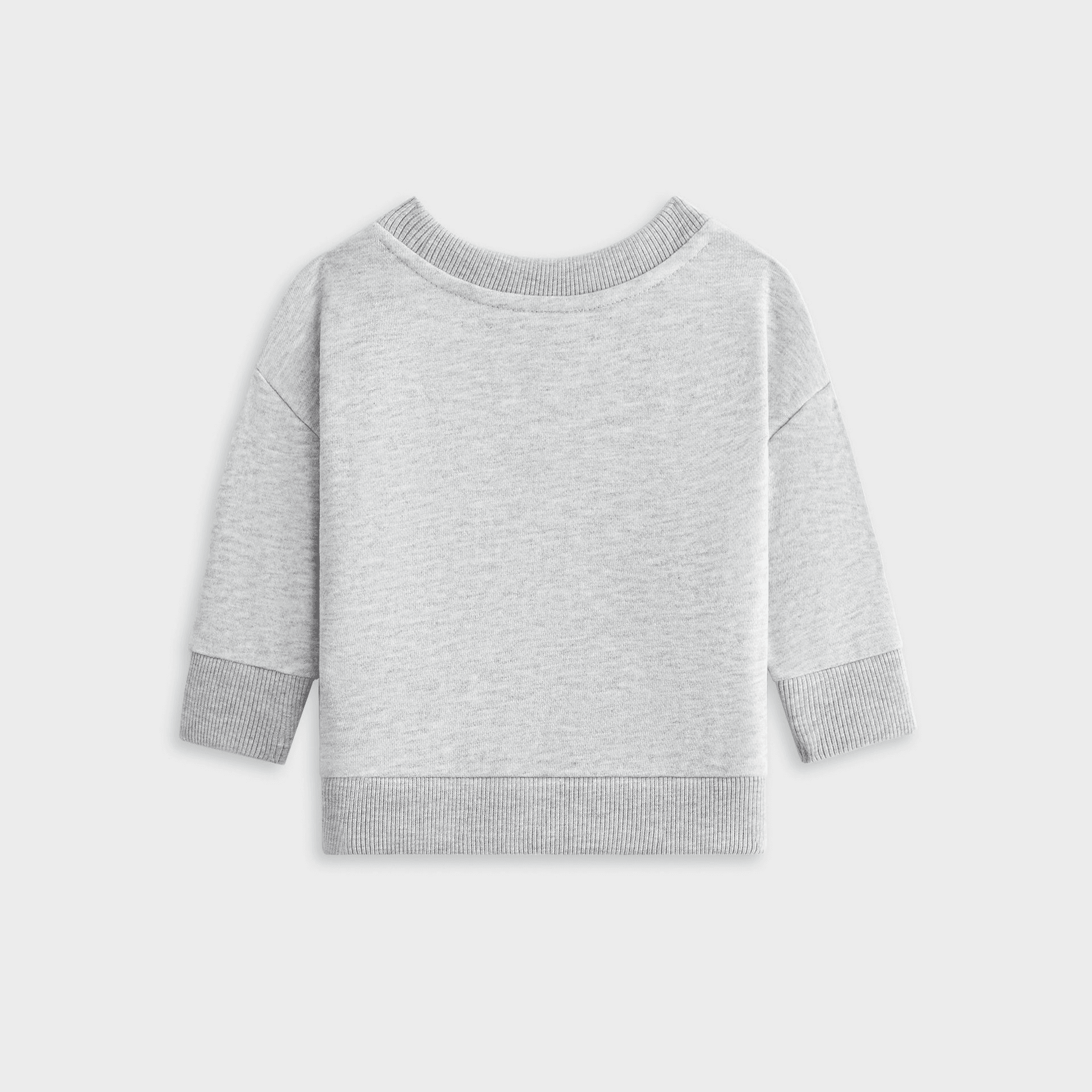 Kith Baby Long Sleeve Nelson Crewneck - Light Heather Grey — Image 5