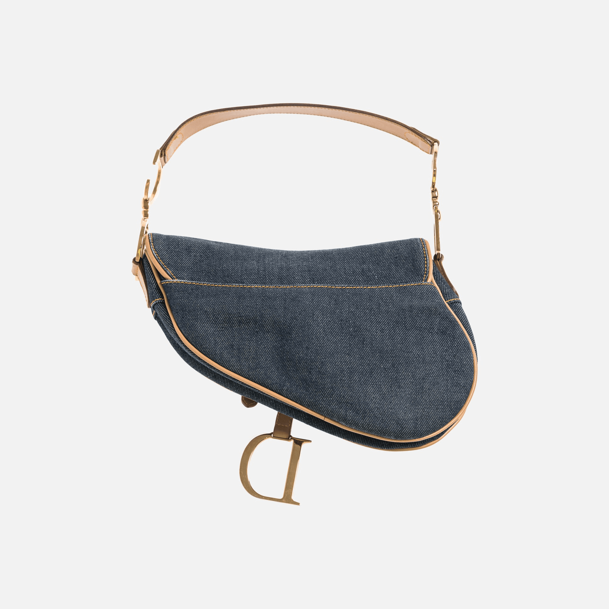 Dior Oblique Saddle Bag - Denim — Image 4