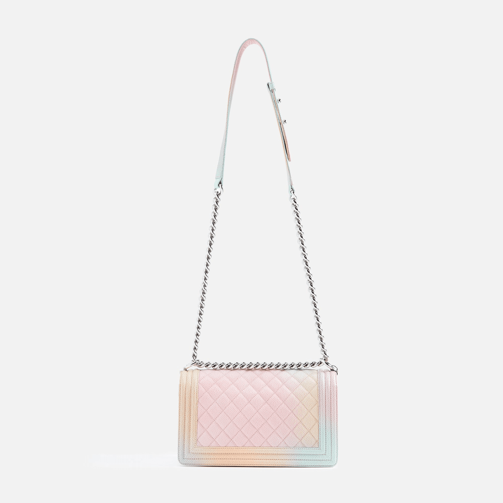 WGACA Chanel Caviar Rainbow Boy Bag - Multi — Image 5