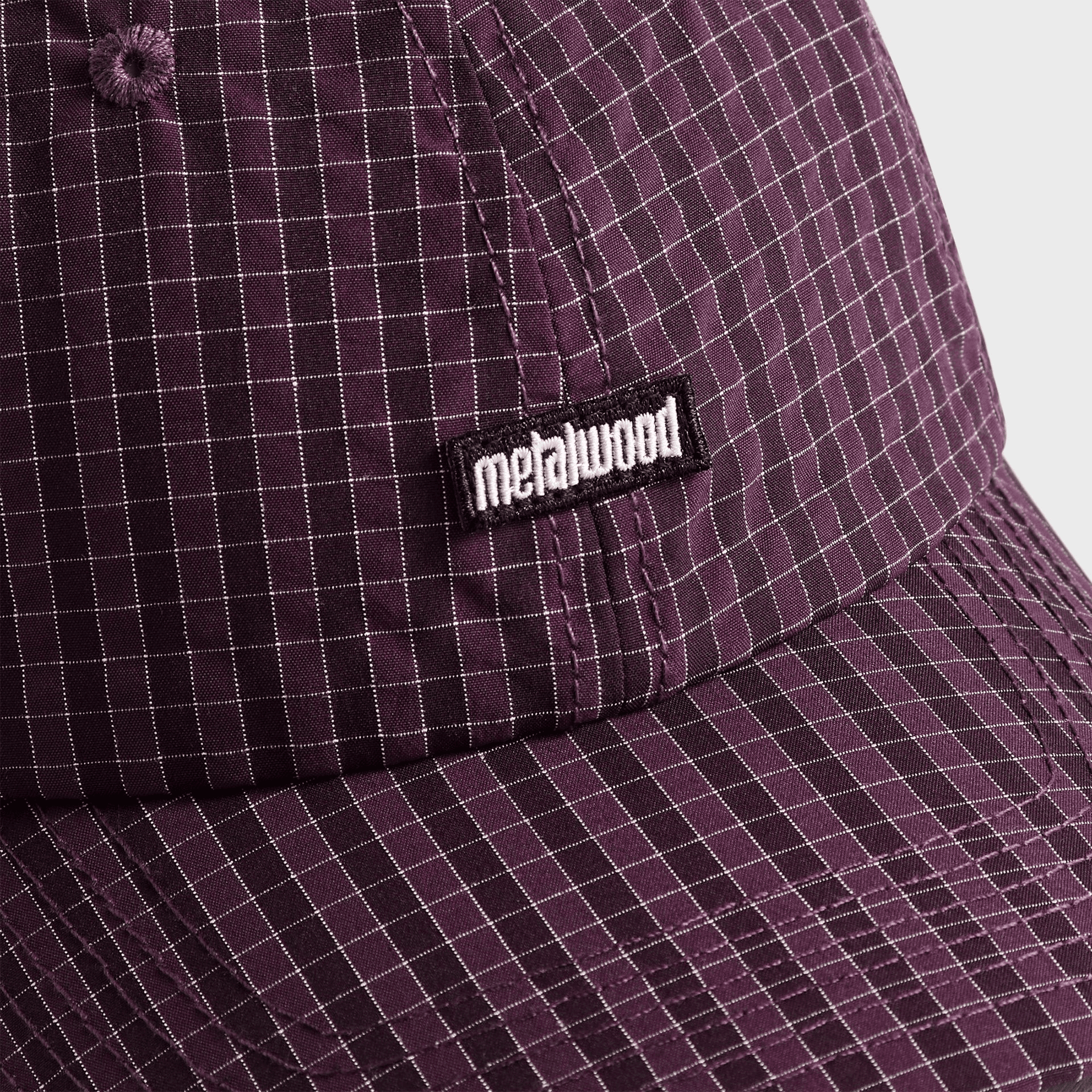 Metalwood Mini Metal Logo Cap - Plum — Image 2