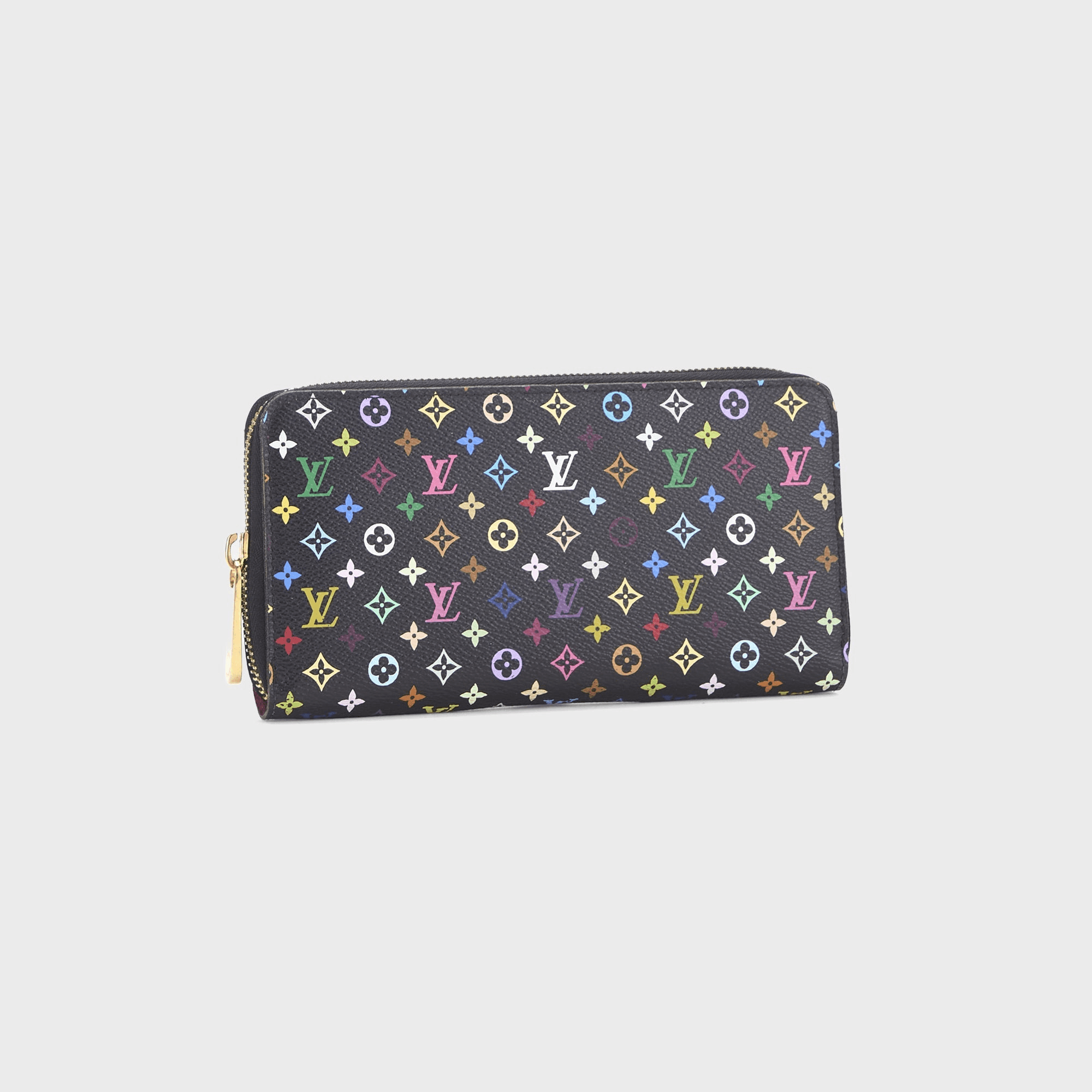 WGACA Louis Vuitton x Takashi Murakami Black Monogram Multicore Zippy Continental - Multi — Image 2