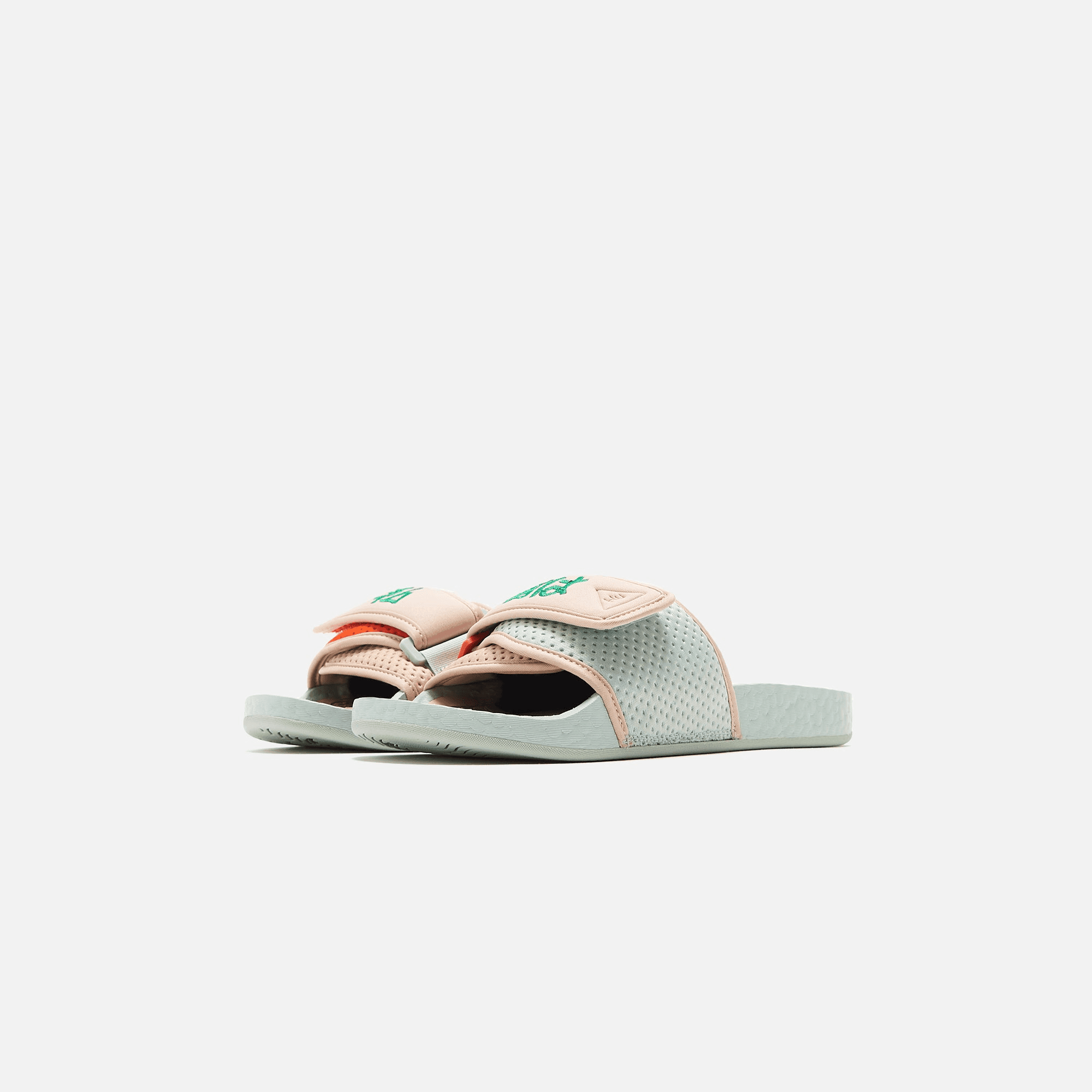 adidas Consortium x Pharrell x NIGO Chancletas HU - Green Tint / Clay Brown / Pale Nude — Image 8