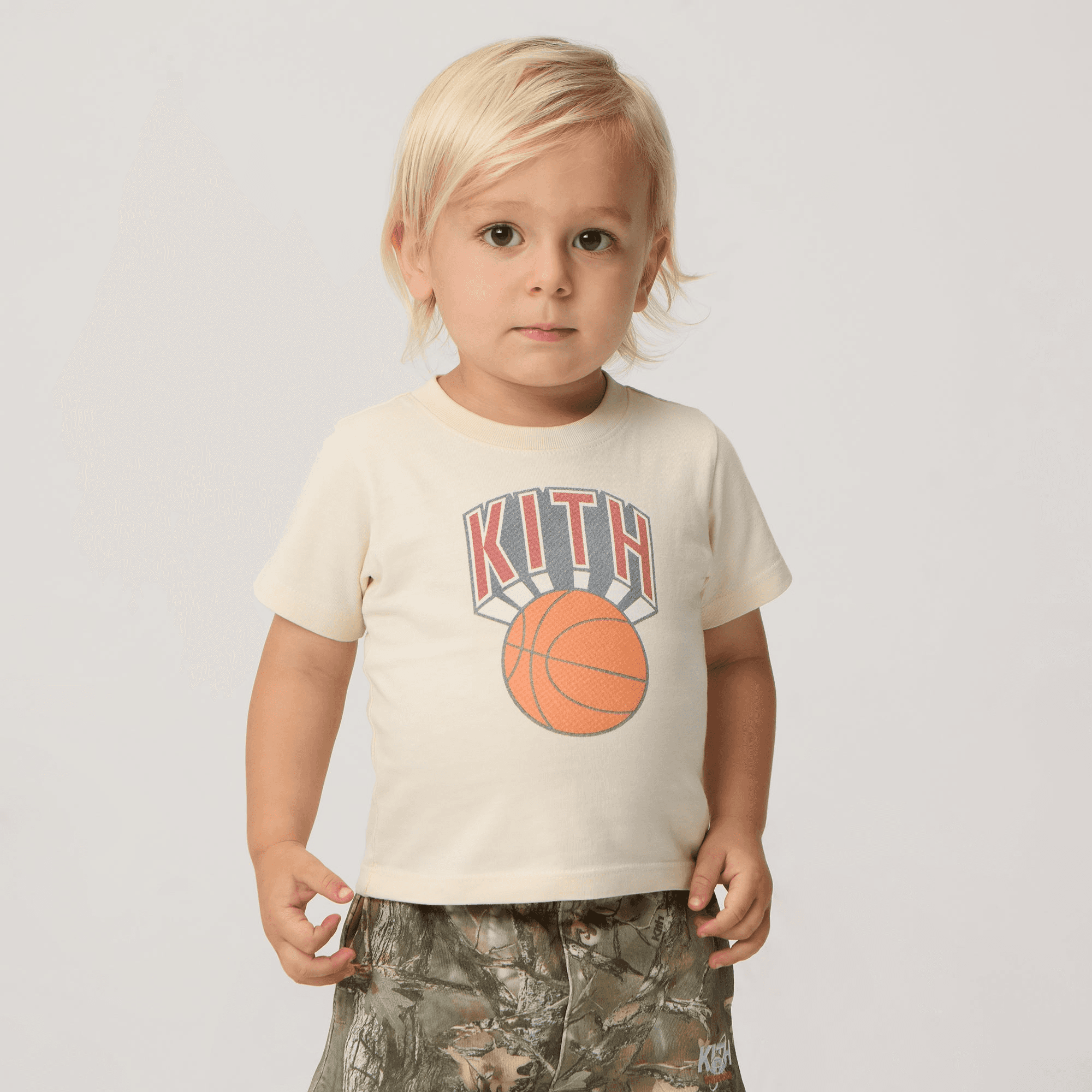 Kith Baby for the New York Knicks Tee - Sandrift — Image 4