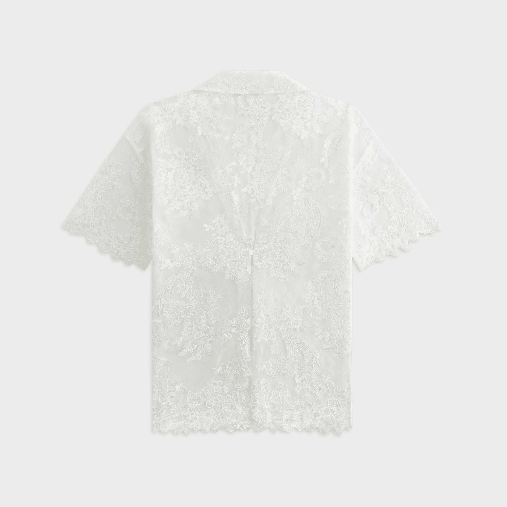Lisa for Kith Women Laina Lace Overshirt - White — Image 5