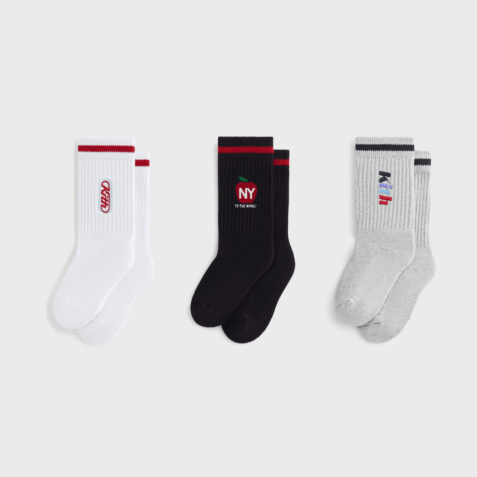 Kith Kids Graphic 3-Pack Crew Socks - Multi — Image 5