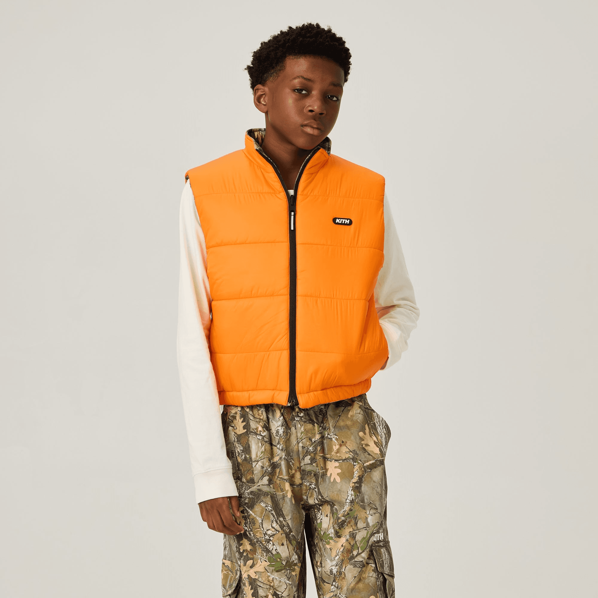 Kith Kids Reversible Puffer Vest - Earth — Image 7