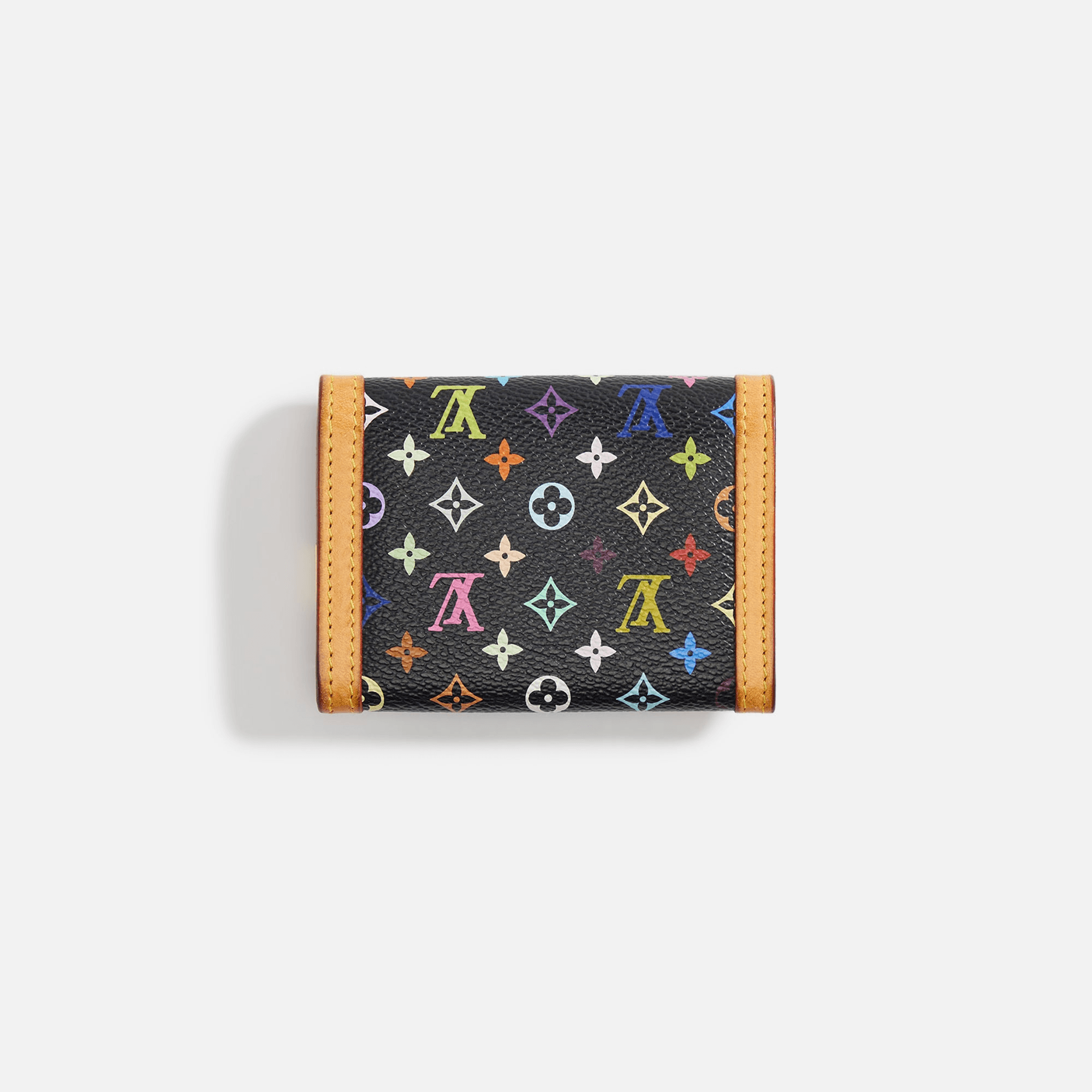 WGACA Louis Vuitton Porte Monnaie Wallet - Black / Multi — Image 2