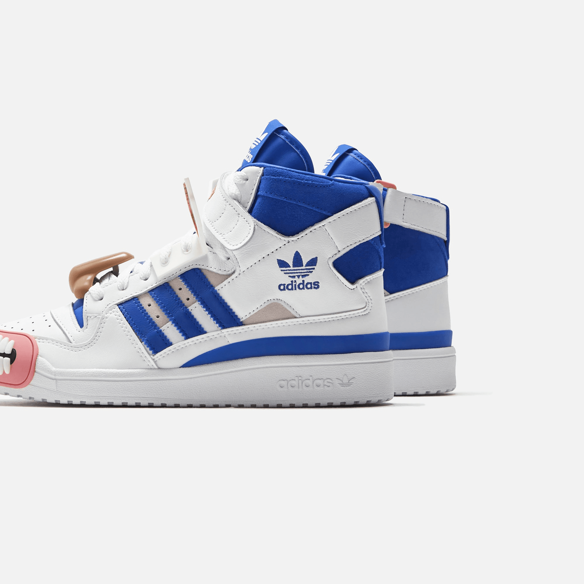 adidas Consortium x Kerwin Frost Forum Hi Humanchives - White / Bold Blue / Yellow — Image 3