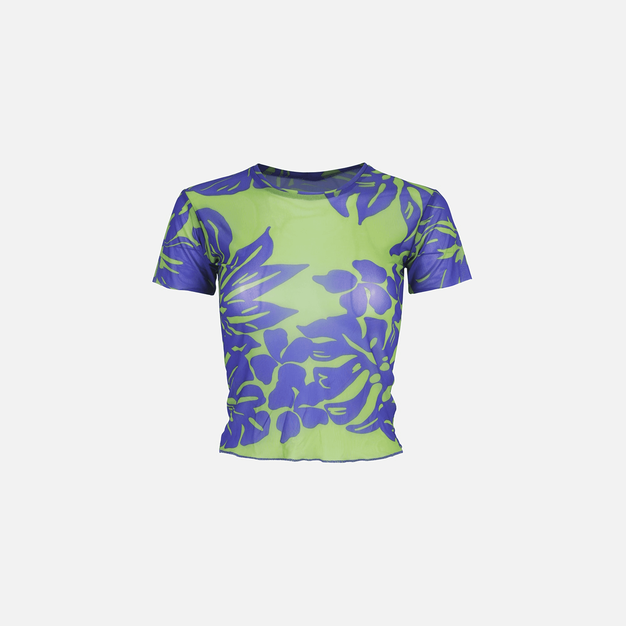 Melissa Simone Mesh Tees - Green / Blue - Image 1