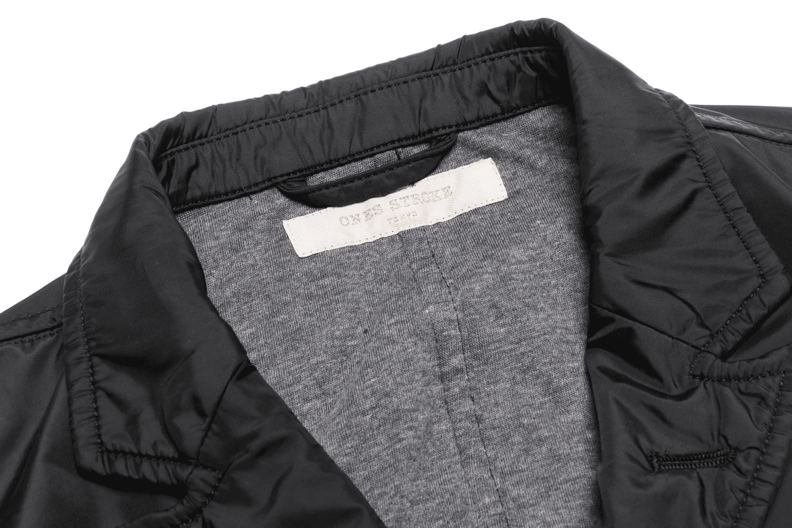 Ones Stroke Double Face Nylon Blazer - Black — Image 2