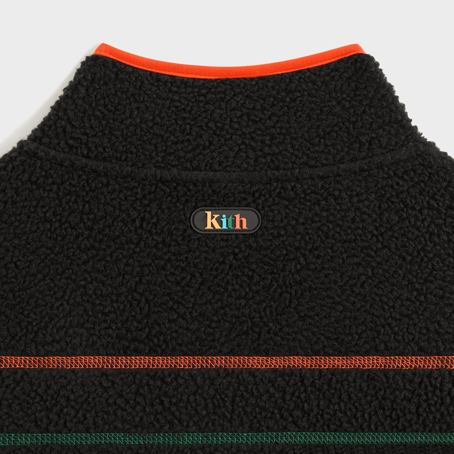Kith Kids Color-Block Sherpa Antony Full Zip - Black — Image 3