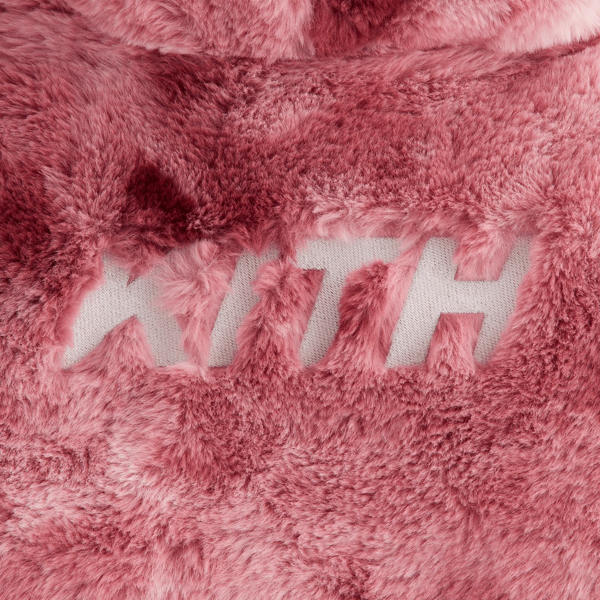 Kith Kids Cropped Faux Fur Hooded Puffer Jacket - Affection — Image 2