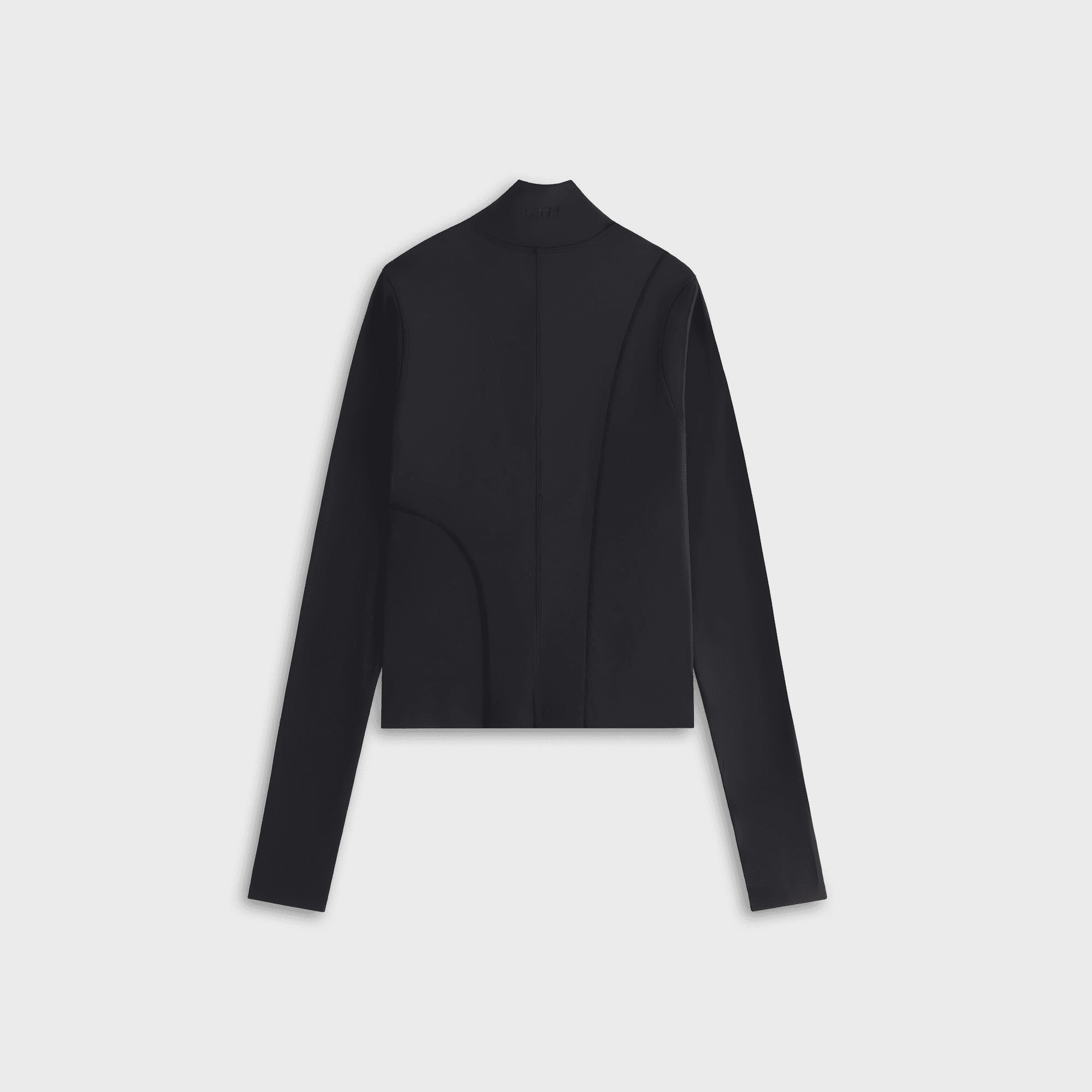 Kith Women Anika Asymmterical Zip Long Sleeve - Black — Image 5