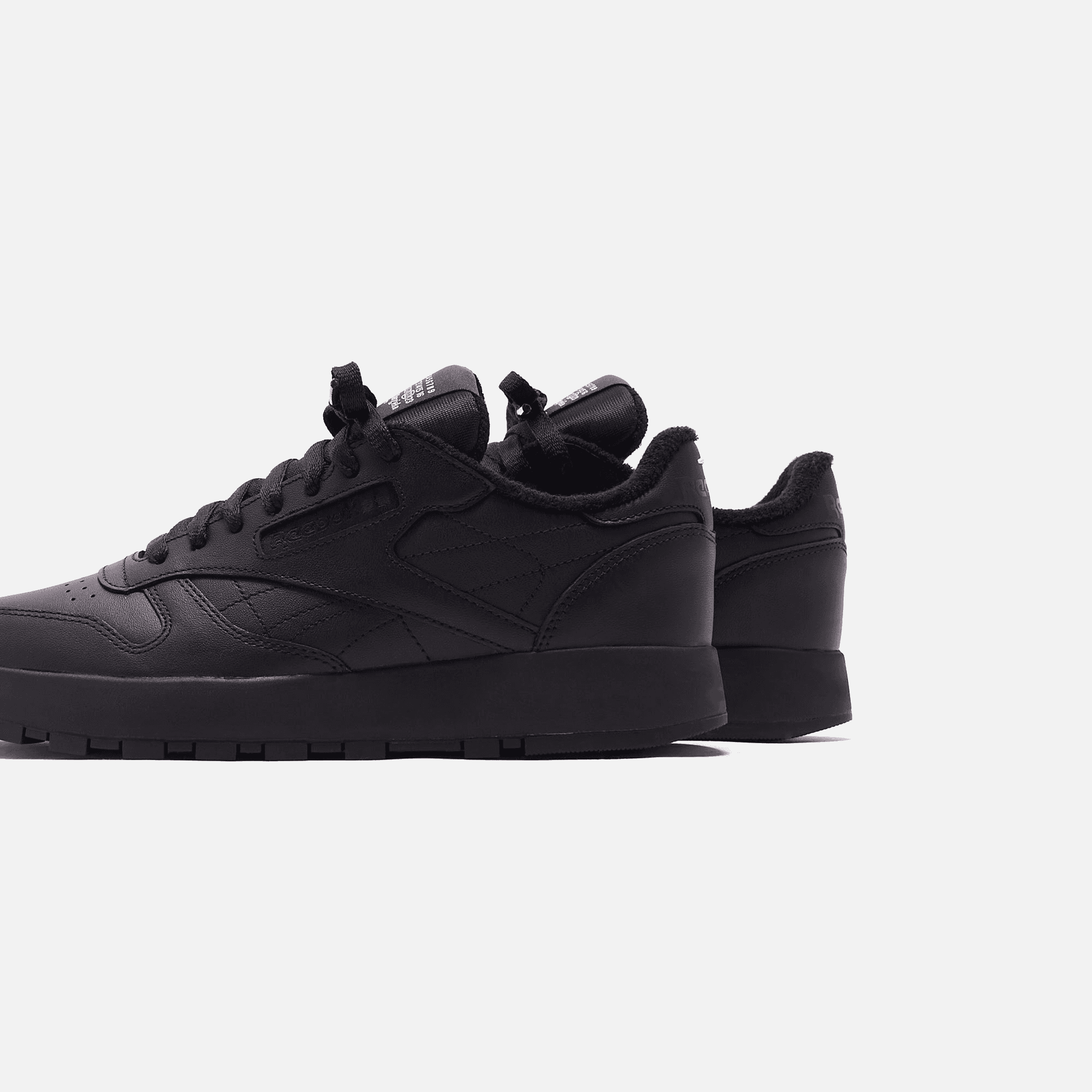 Reebok x Margiela Classic Leather Tabi - Black — Image 3