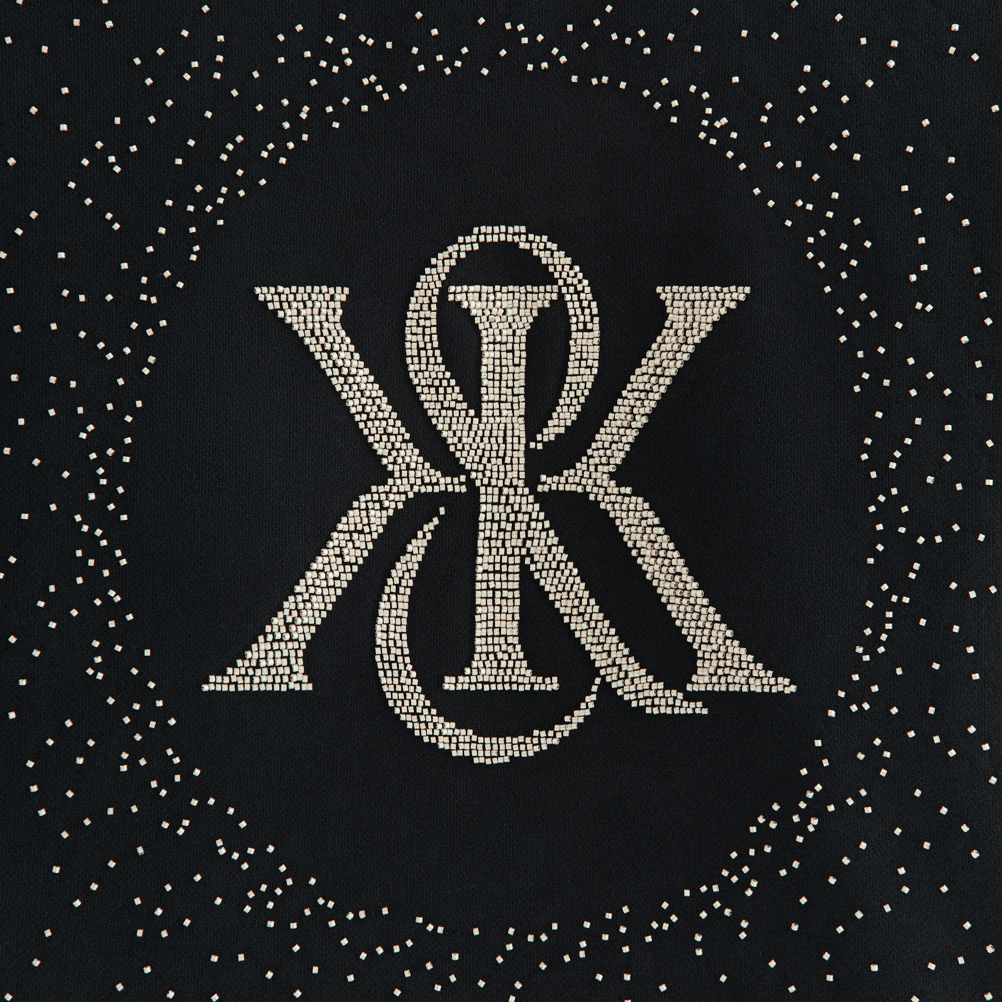 Kith Women Maverick Beaded Crest Hoodie - Black — Image 2