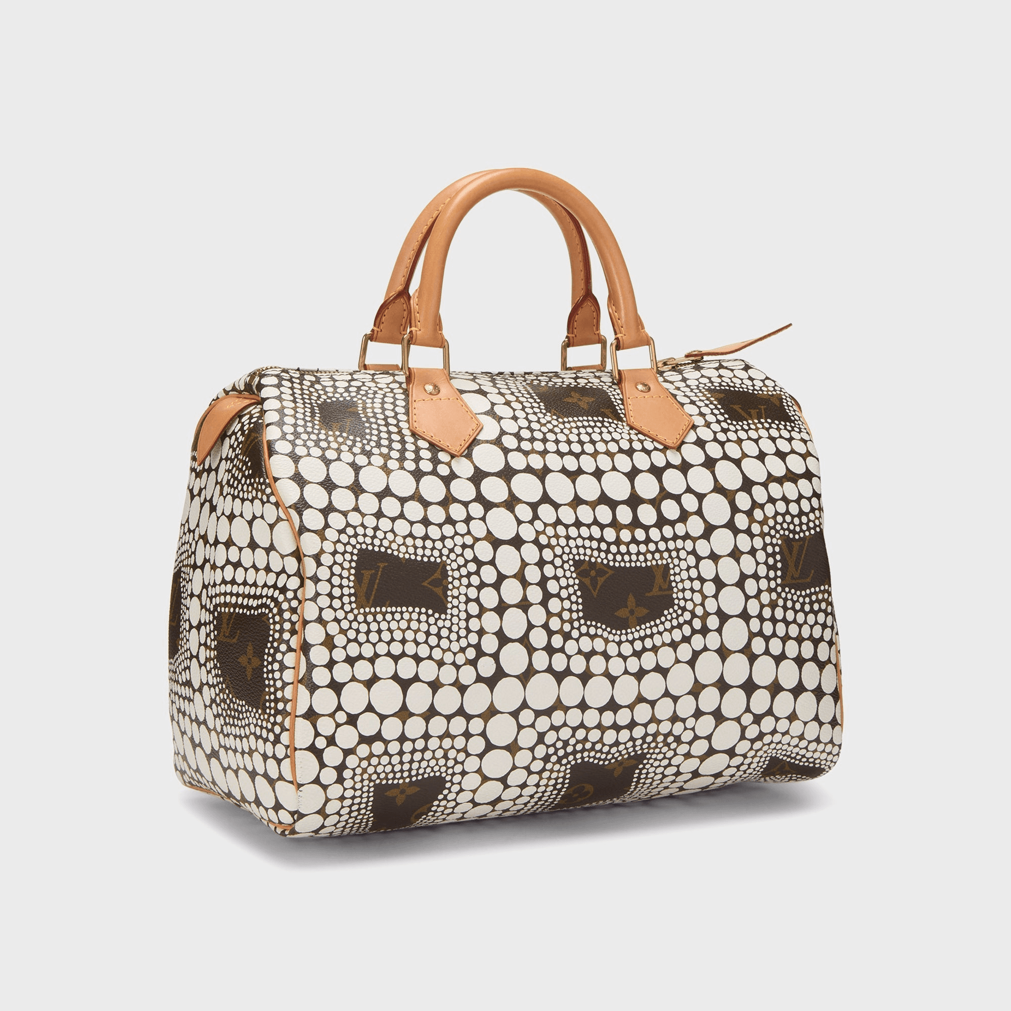 WGACA Louis Vuitton x Yayoi Kusama White Monogram Dots Infinity Speedy 30 - White — Image 3