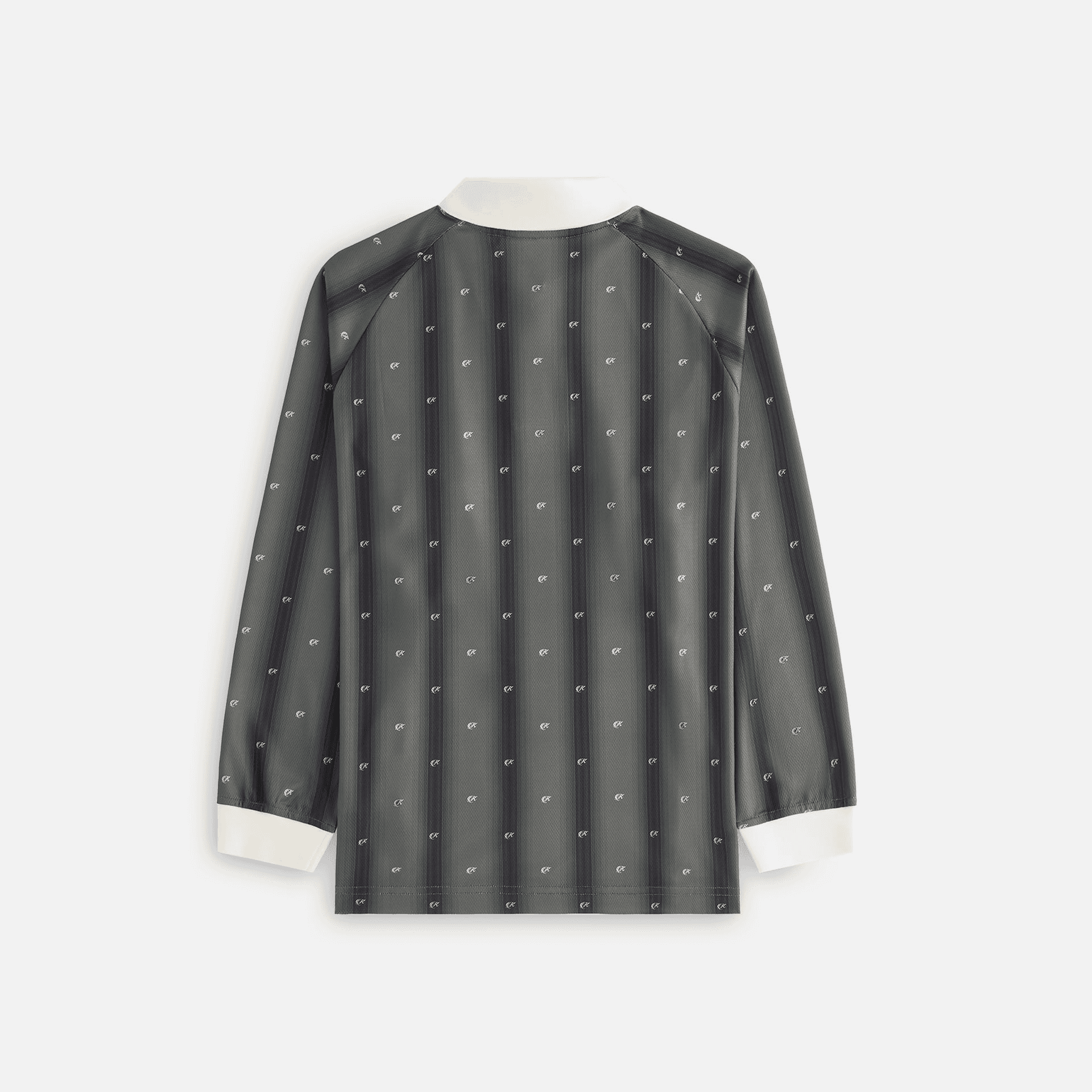 Kith Women Ridley Polo Monogram Long Sleeve Jersey - Black — Image 4