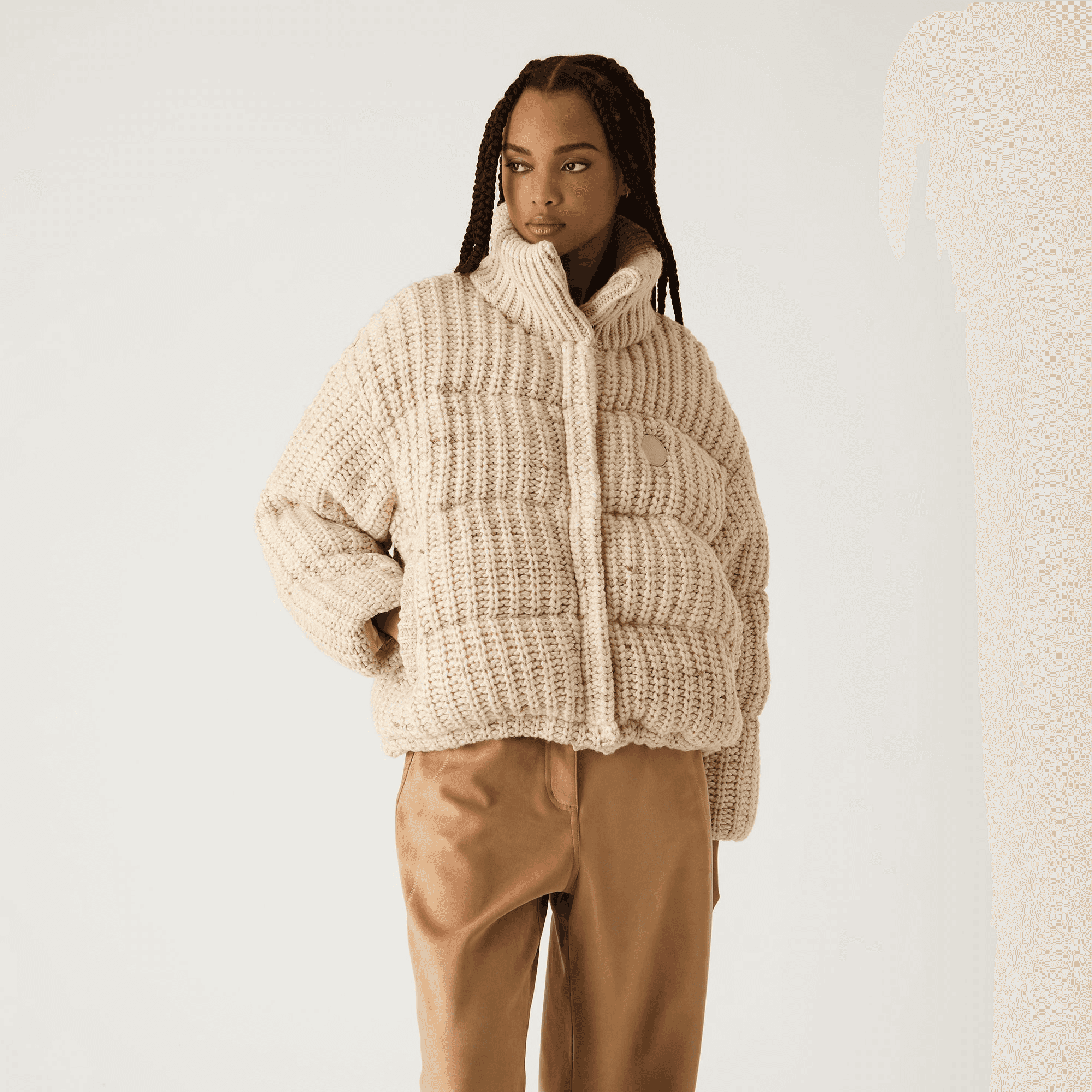 Kith Women Wynne Sweater Puffer - Muslin — Image 6