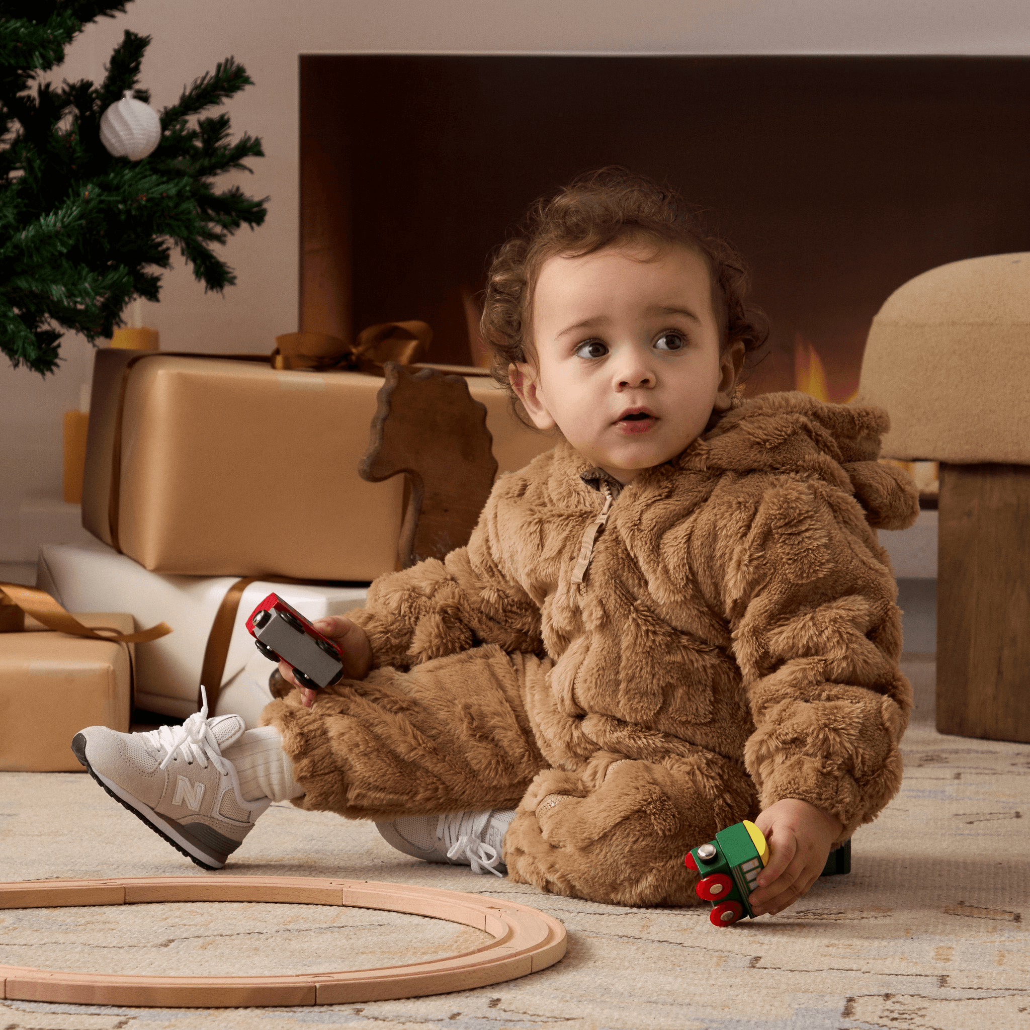 Kith Baby Novelty Monogram Teddy Coverall - Shea — Image 4