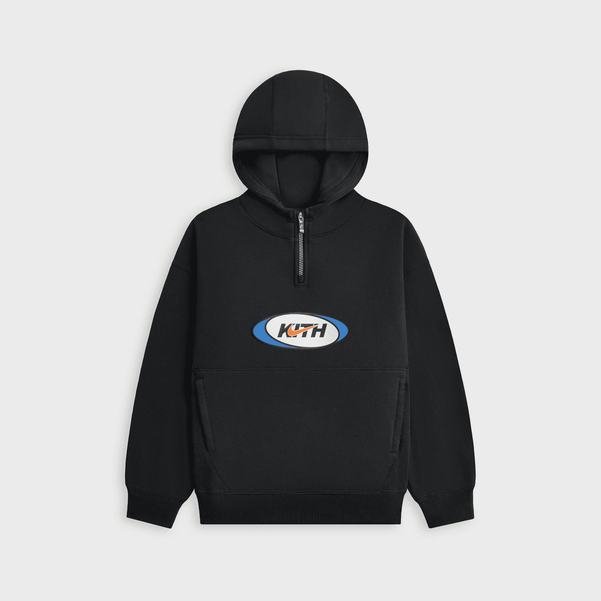 Kith Kids for Nike Quarter Zip Hoodie - Black — Image 7