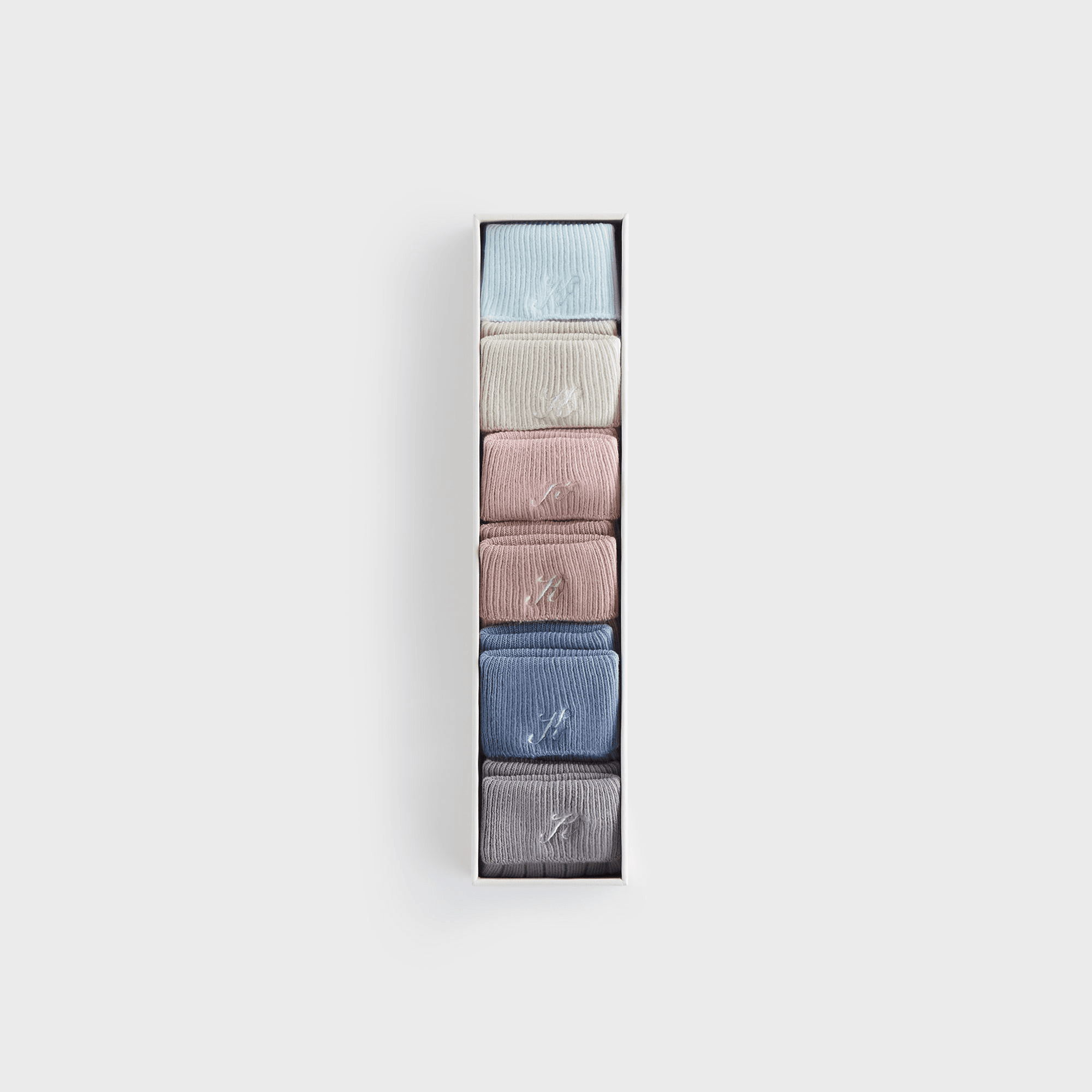 Kith Baby Palette 6-Pack Socks - Argon — Image 3